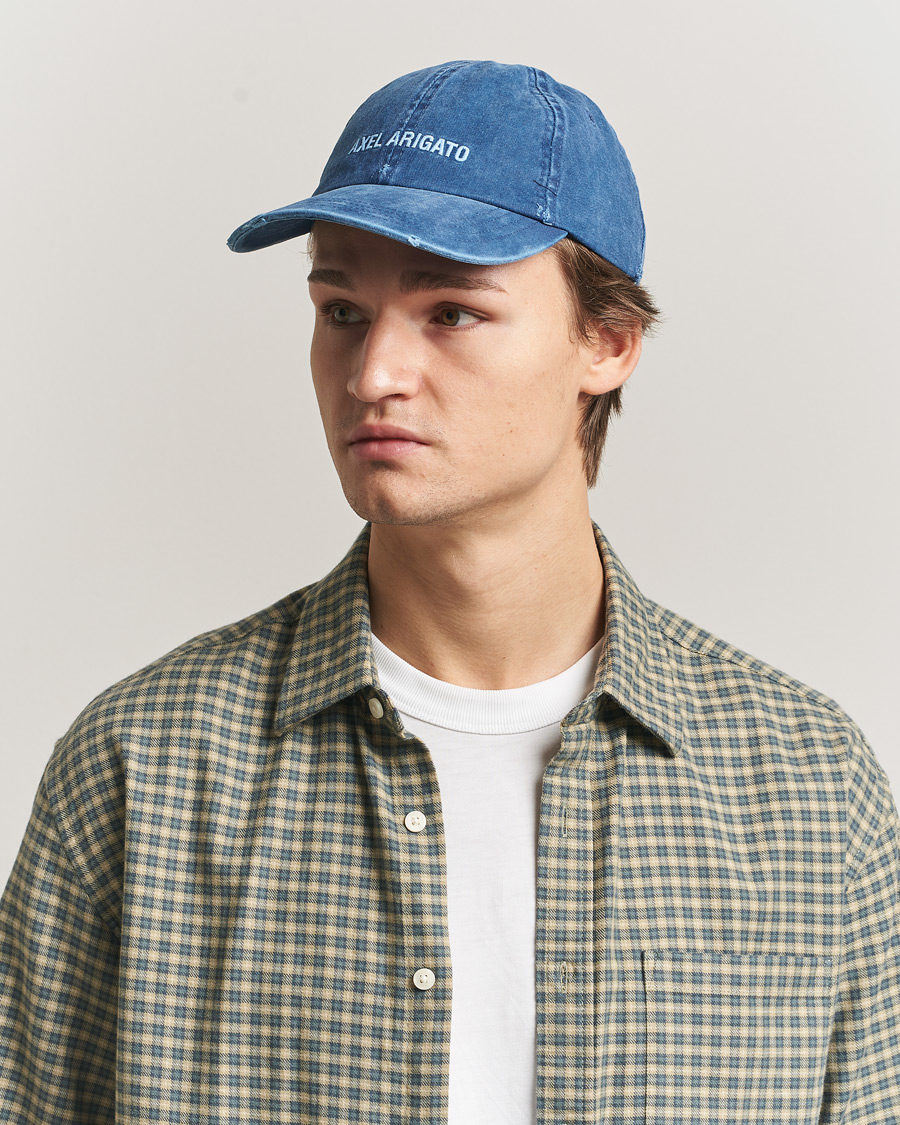 Herre | Hatter og capser | Axel Arigato | AA Logo Cap Washed Blue