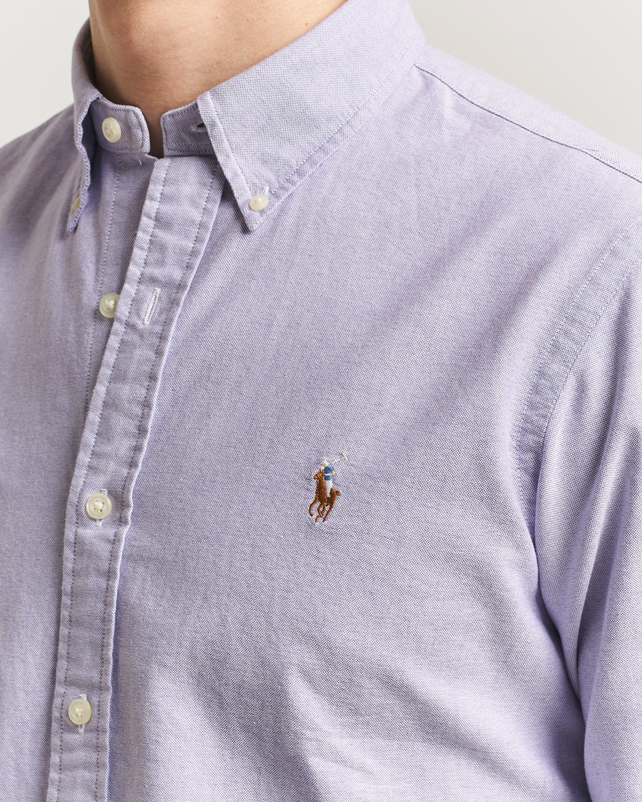 Herre | Skjorter | Polo Ralph Lauren | Custom Fit Oxford Shirt Tissel Purple