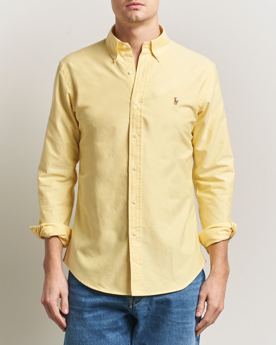Herre | Skjorter | Polo Ralph Lauren | Custom Fit Oxford Shirt Yellow