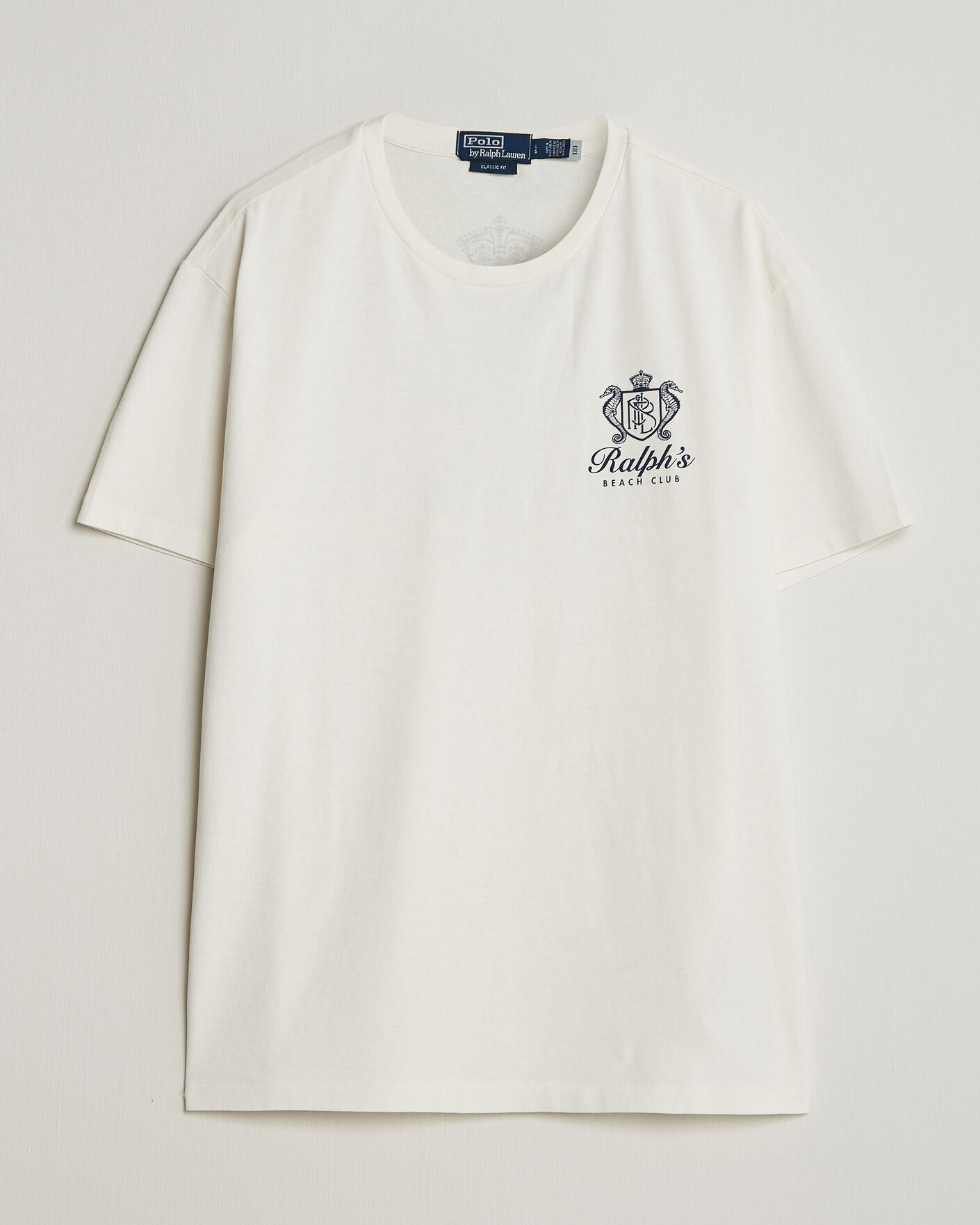 Herre | T-Shirts | Polo Ralph Lauren | Ralph's Beach Club Back Print Tee White