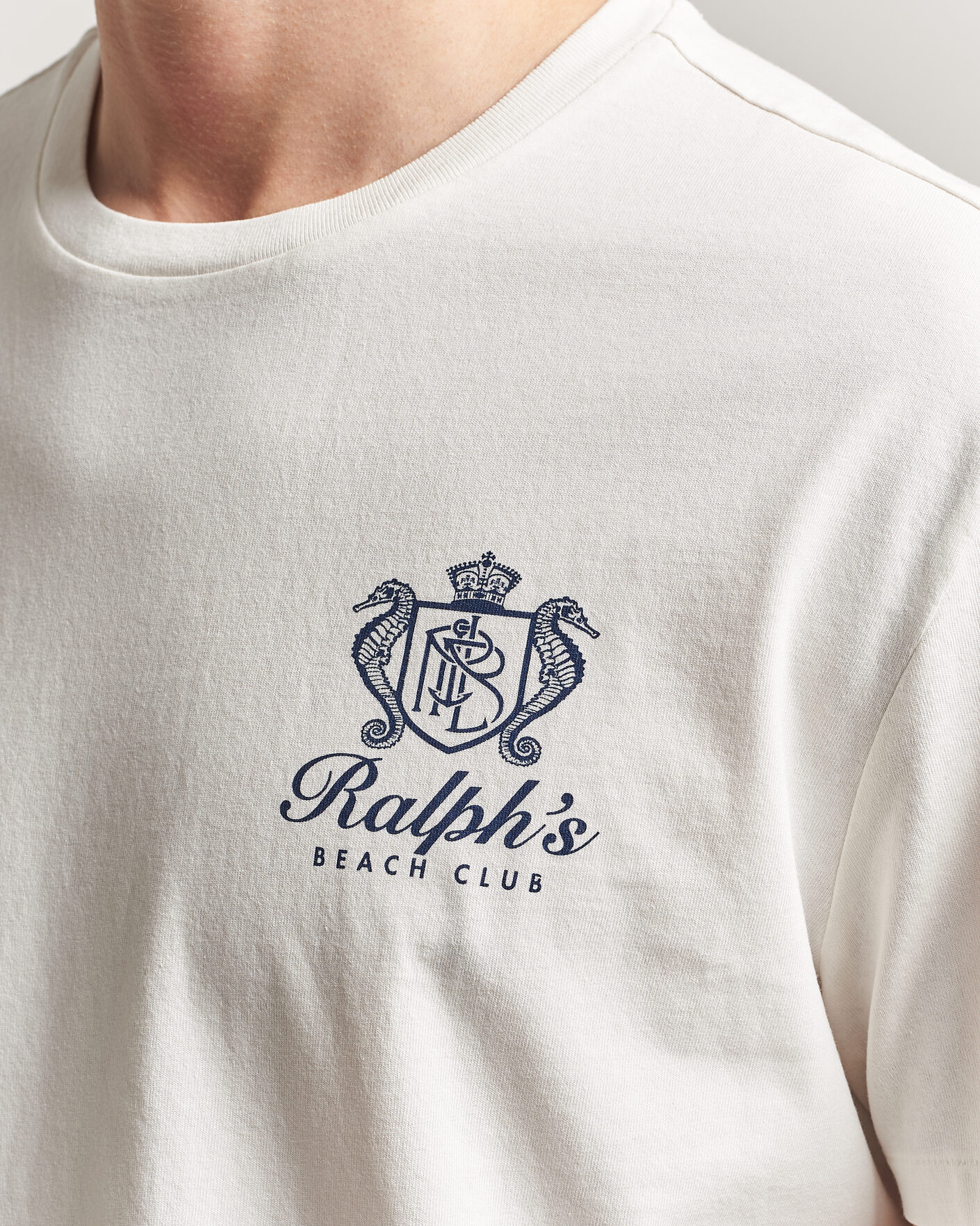 Herre | T-Shirts | Polo Ralph Lauren | Ralph's Beach Club Back Print Tee White