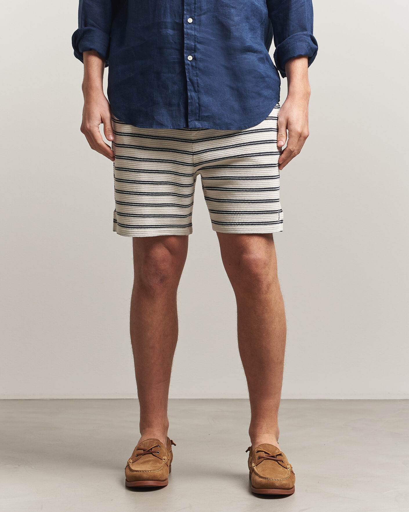 Herre | Shorts | Polo Ralph Lauren | Knitted Shorts Pale Cream/Newport Navy