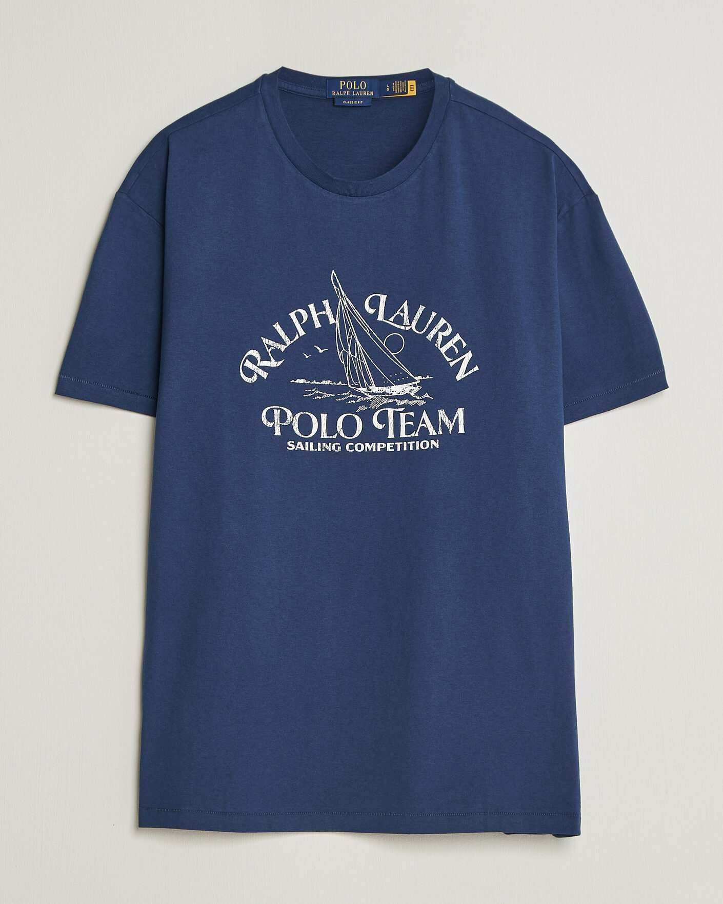 Herre | T-Shirts | Polo Ralph Lauren | Ralph's Beach Club Printed Tee Dark Cobalt