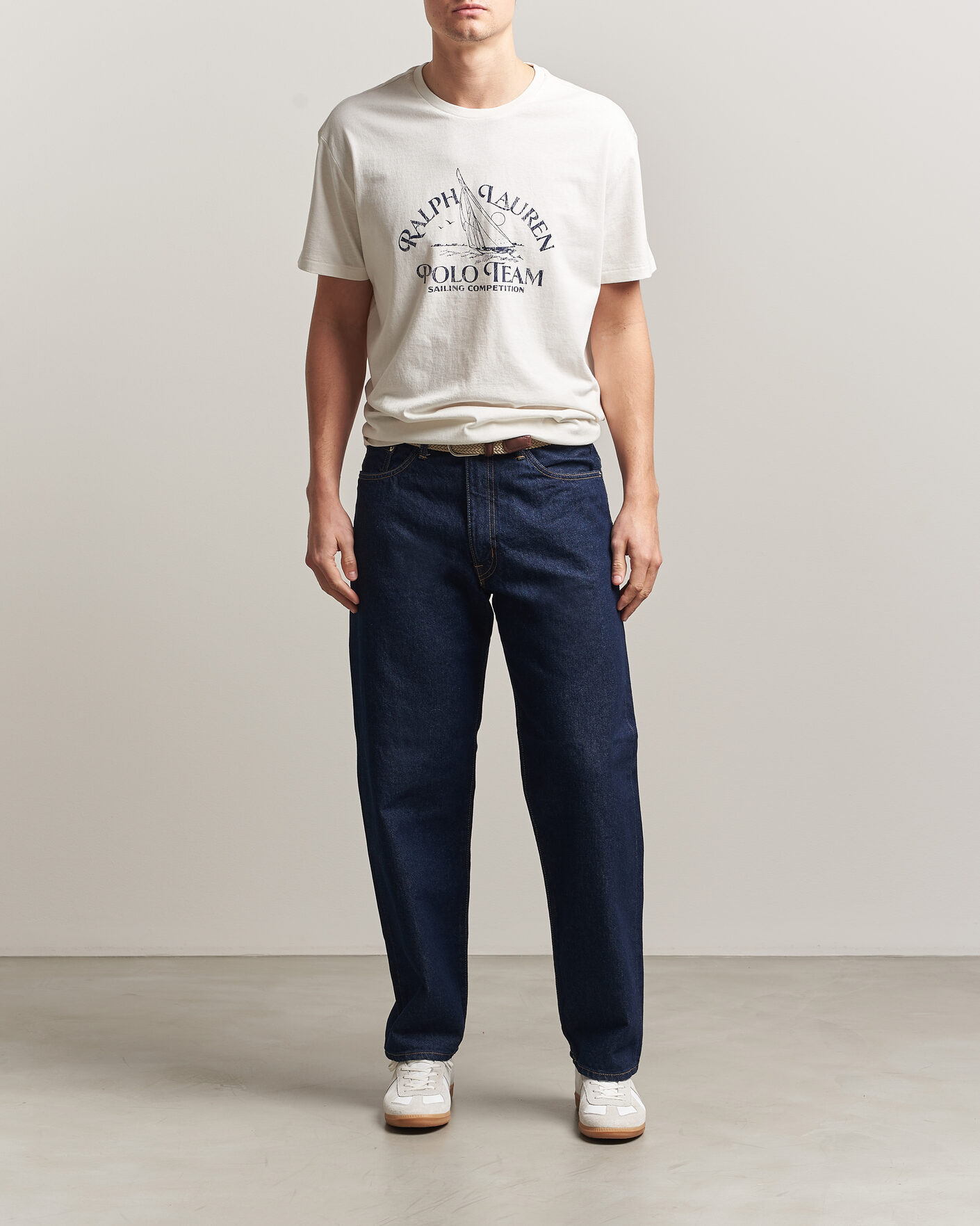 Herre | T-Shirts | Polo Ralph Lauren | Ralph's Beach Club Printed Tee Deckwash White