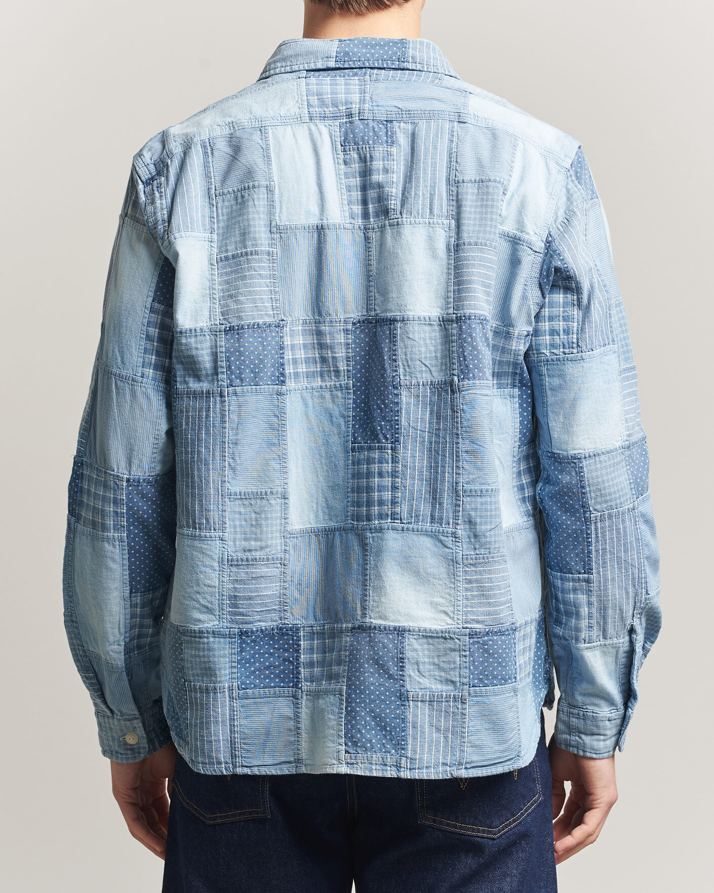 Herre | Skjorter | Polo Ralph Lauren | Indigo Patchwork Shirt Blue