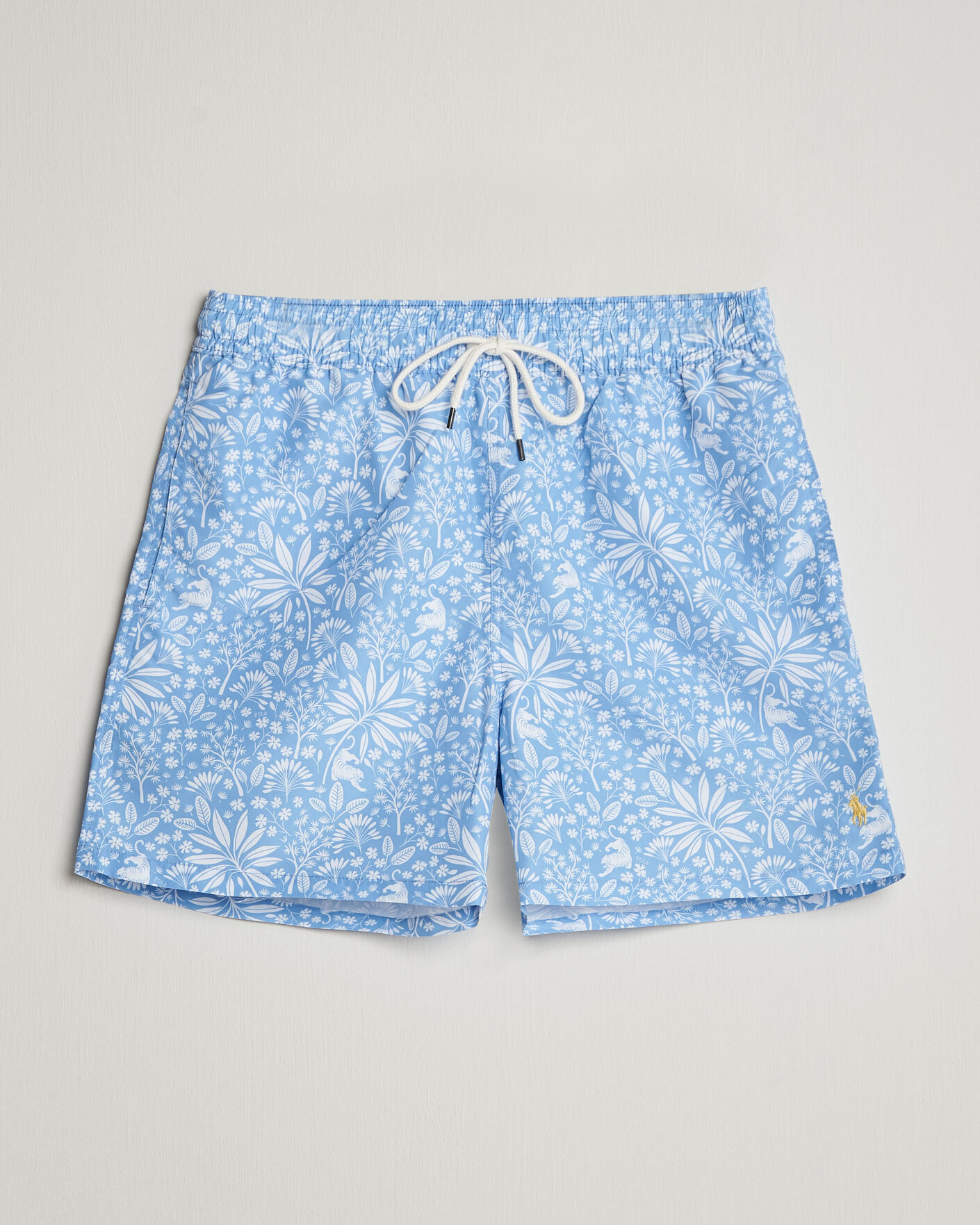 Herre | Badeshorts | Polo Ralph Lauren | Traveler Print Mid Trunk Blue