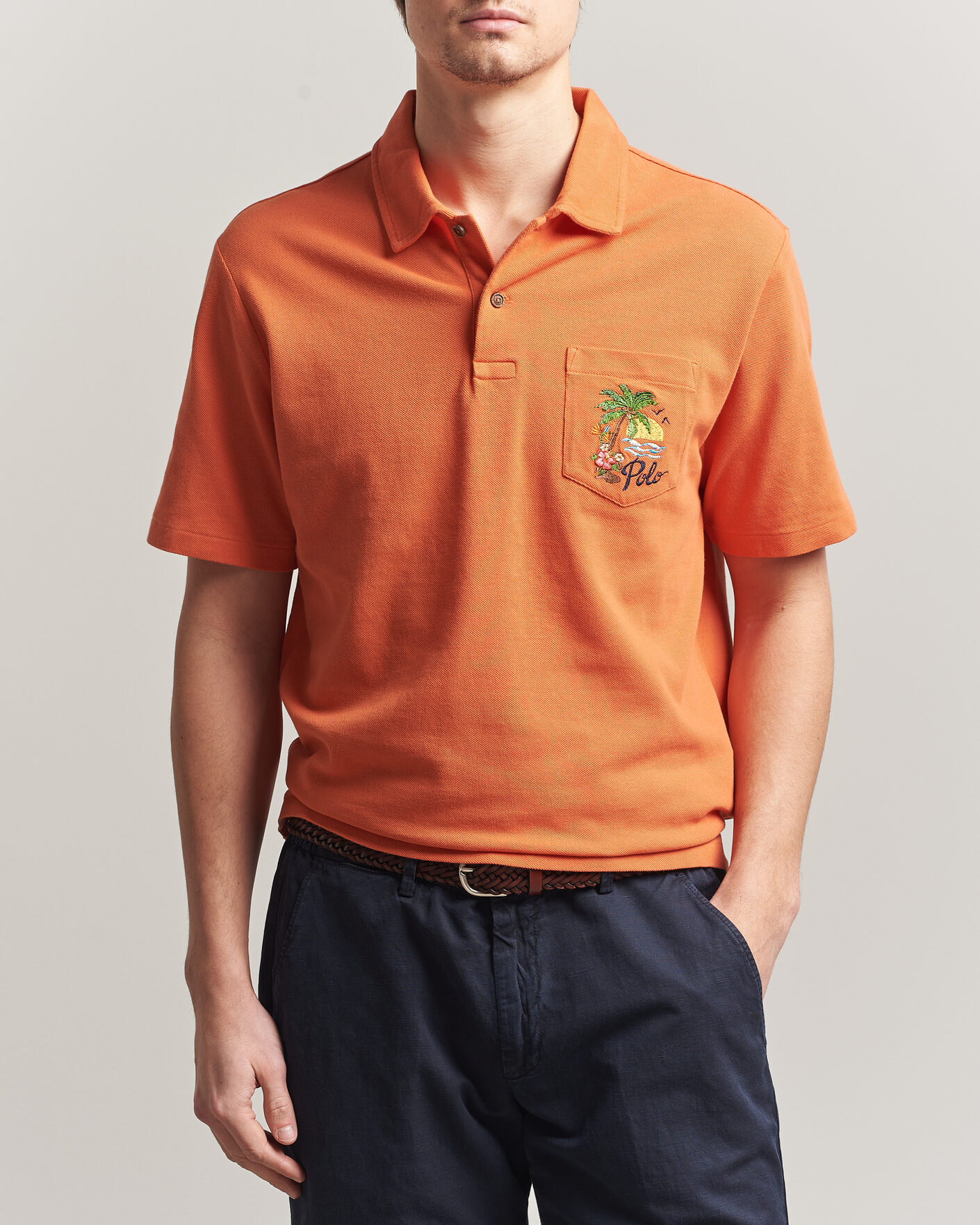 Herre | Pikéer | Polo Ralph Lauren | Classic Fit Pocket Polo Solar Sky