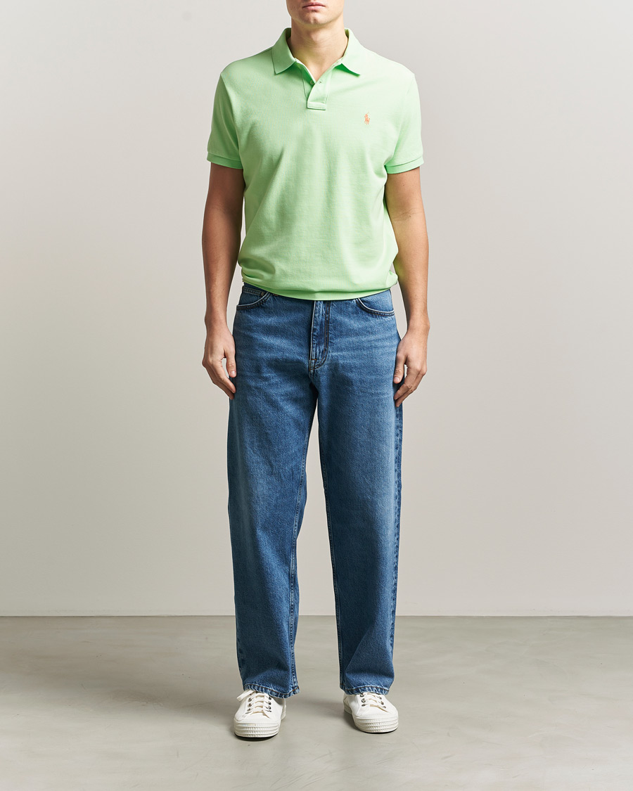 Herre | Pikéer | Polo Ralph Lauren | Custom Slim Fit Polo Cruise Lime