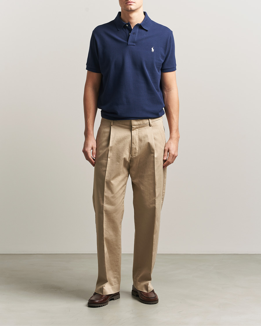 Herre | Pikéer | Polo Ralph Lauren | Custom Slim Fit Polo Navy
