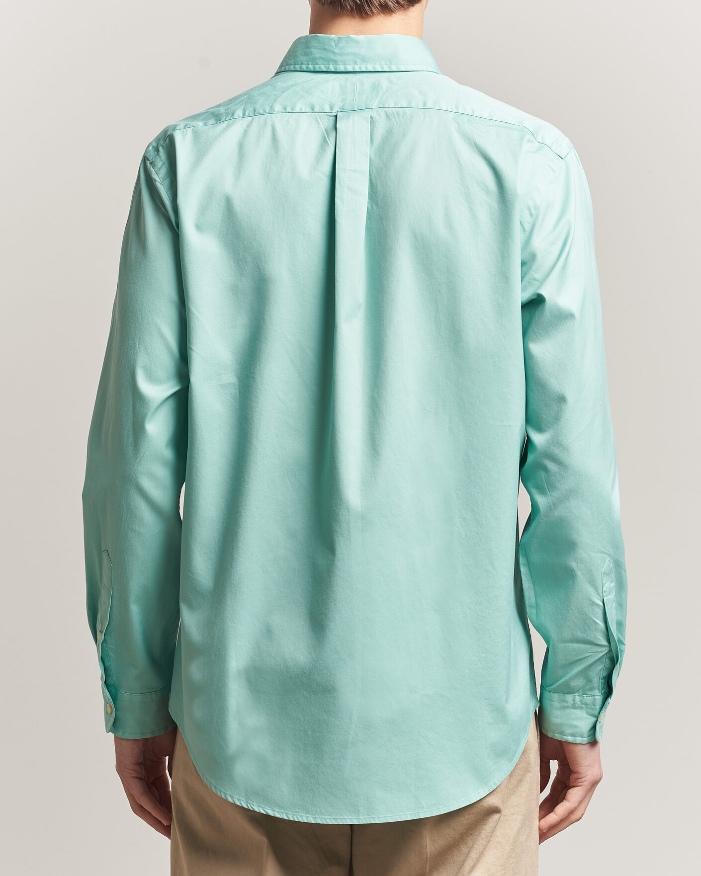 Herre | Skjorter | Polo Ralph Lauren | Custom Fit Garment Twill Shirt Celadon