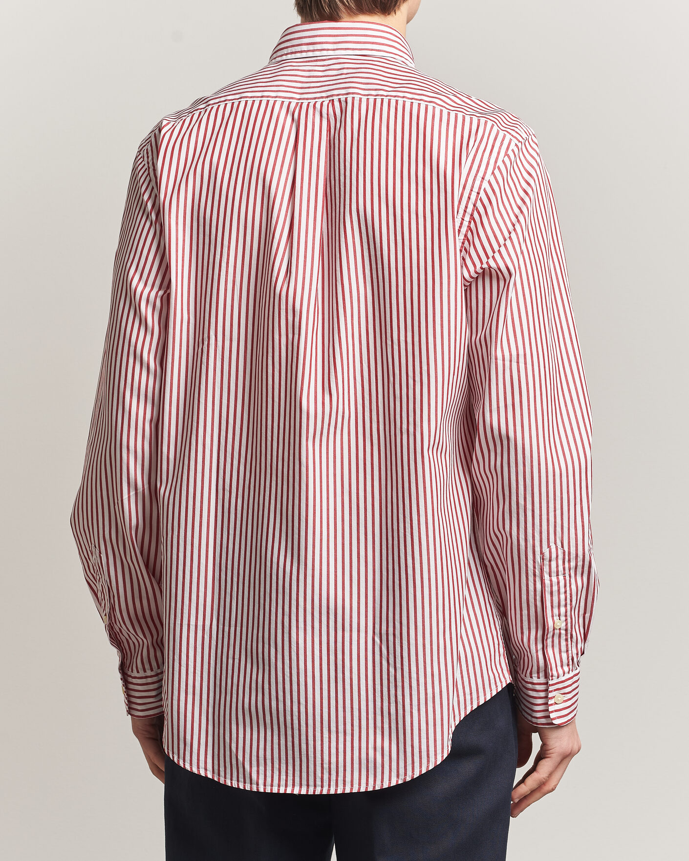Herre | Skjorter | Polo Ralph Lauren | Custom Fit Poplin Striped Shirt Bristol Red