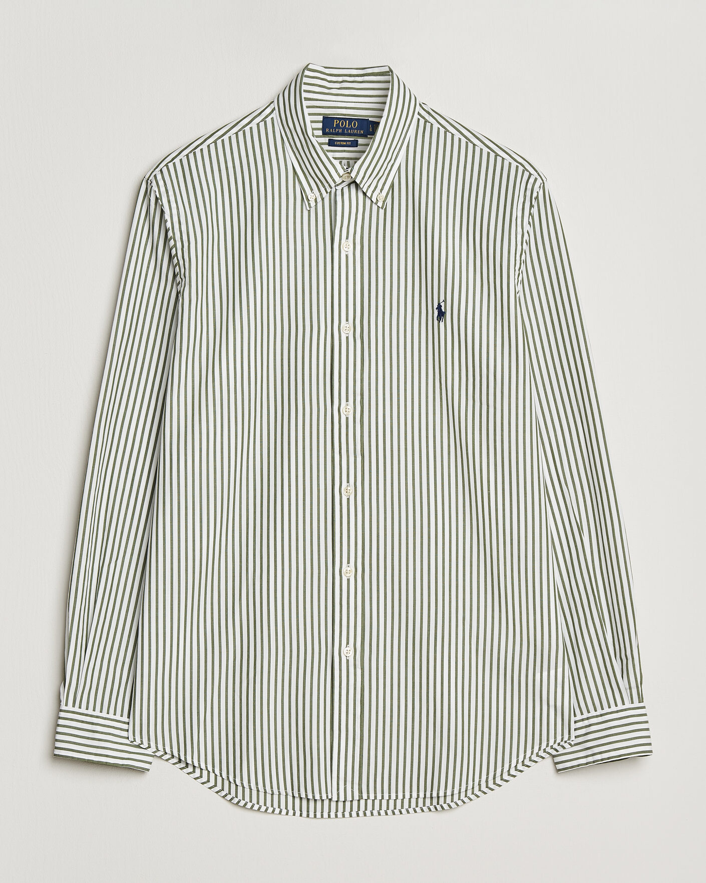 Herre | Skjorter | Polo Ralph Lauren | Custom Fit Poplin Striped Shirt Garden Trail