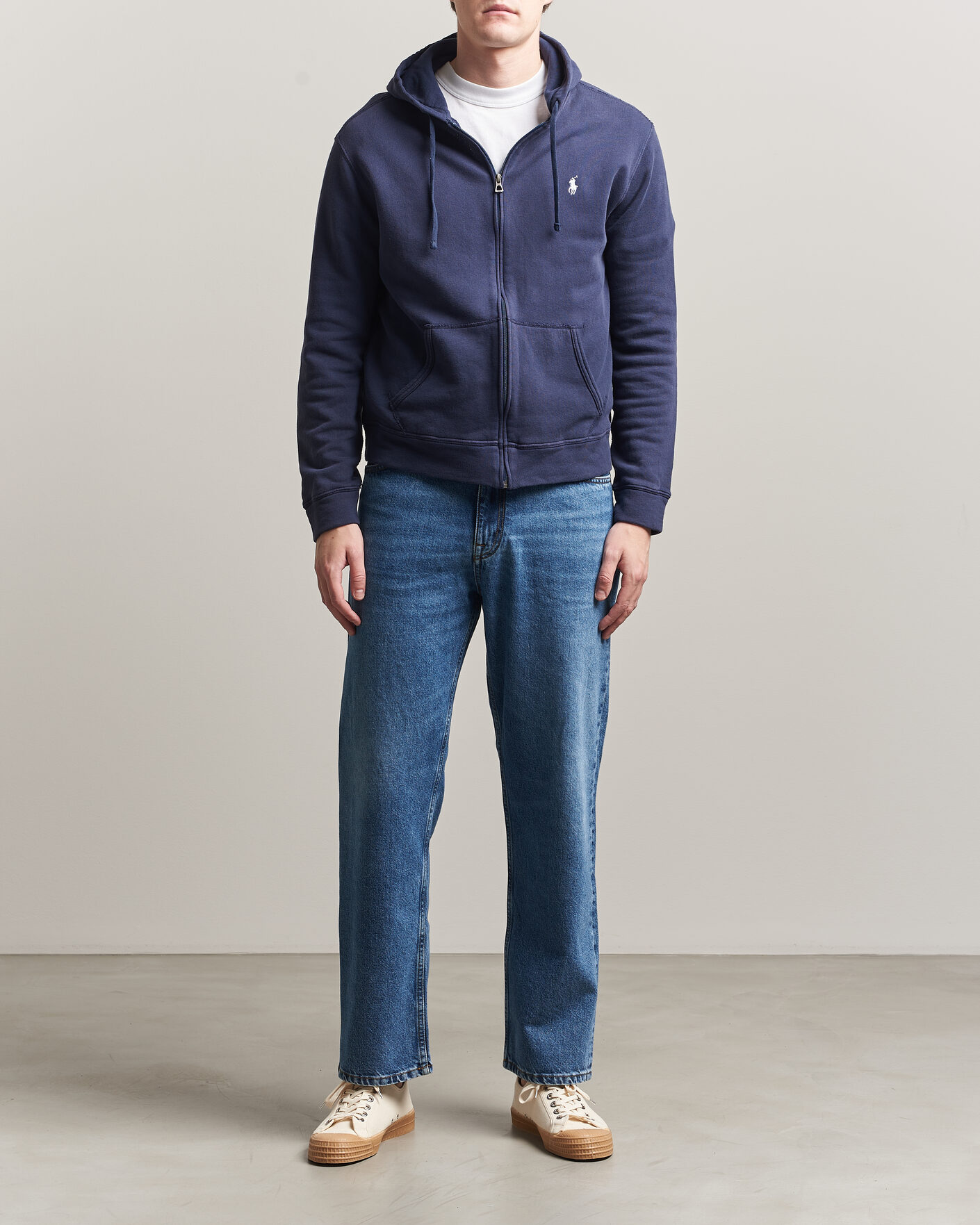 Herre | Gensere | Polo Ralph Lauren | Island Terry Full Zip Hoodie Newport Navy