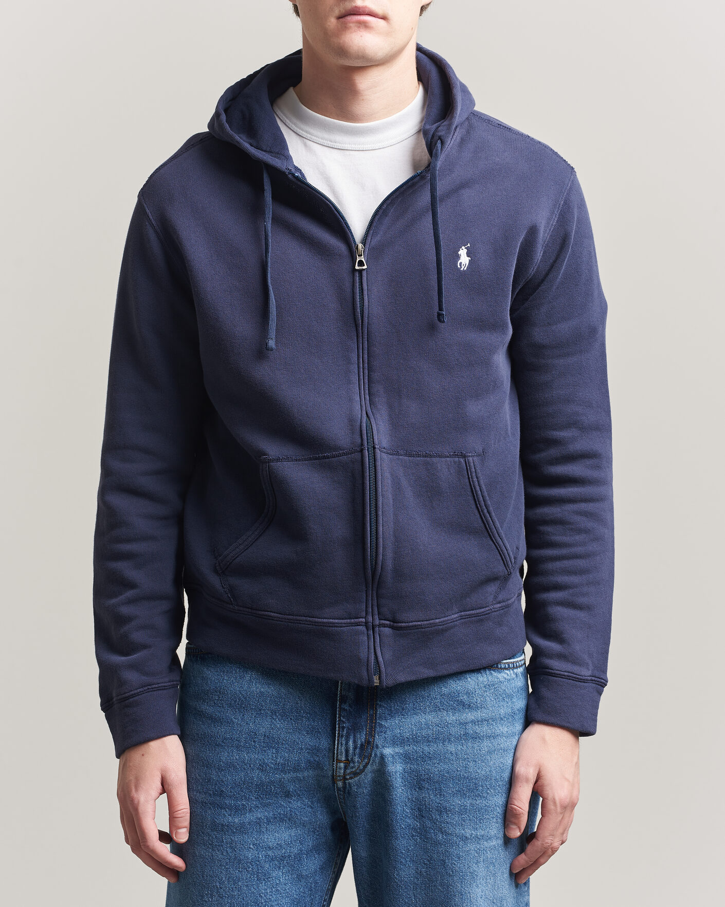 Herre | Gensere | Polo Ralph Lauren | Island Terry Full Zip Hoodie Newport Navy