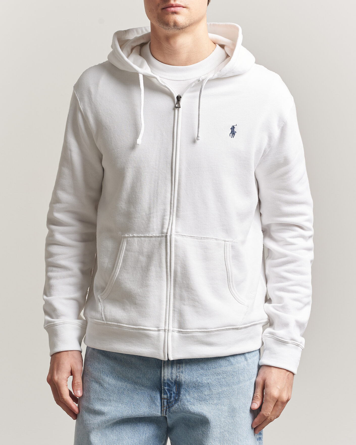 Herre | Gensere | Polo Ralph Lauren | Island Terry Full Zip Hoodie White