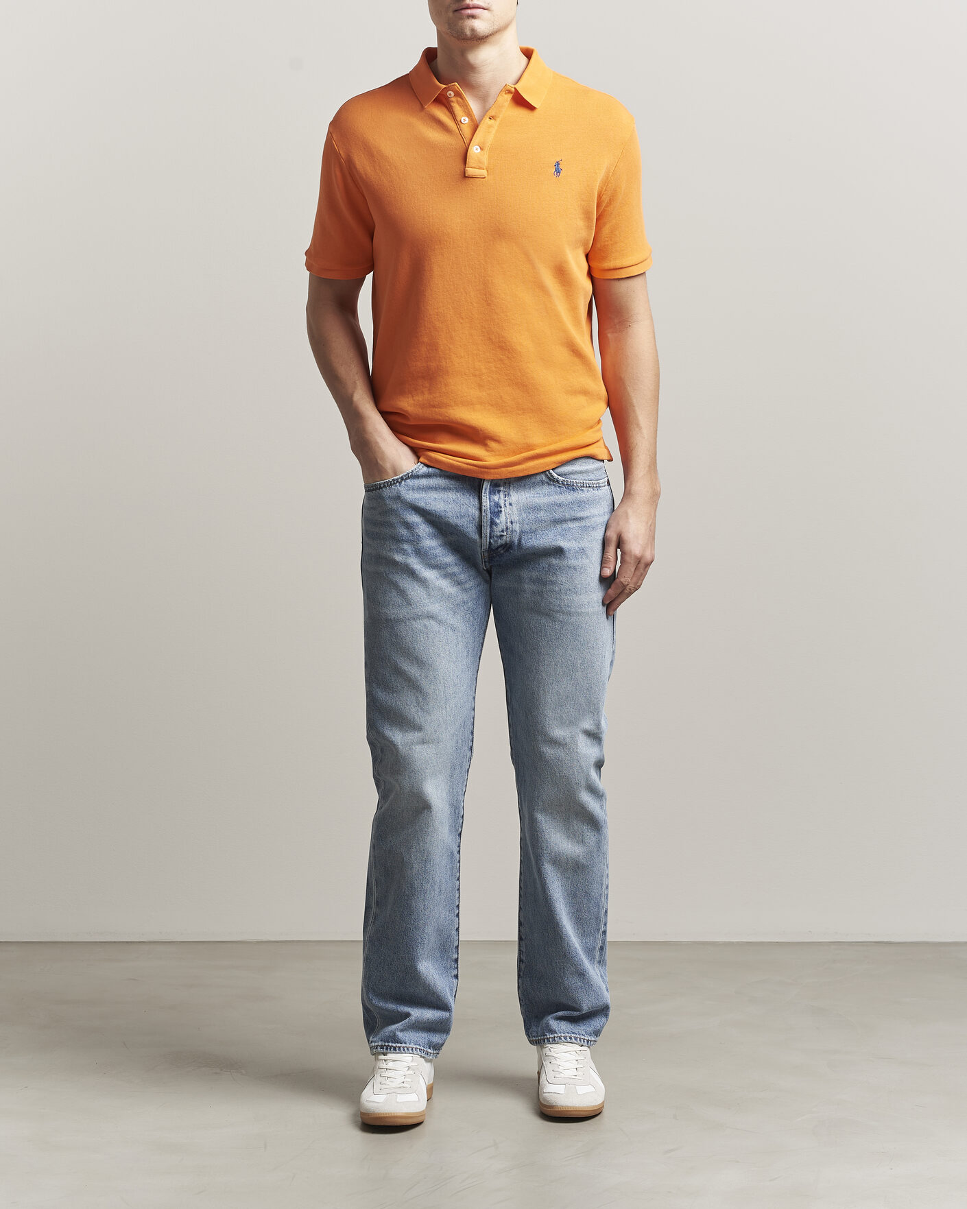 Herre | Pikéer | Polo Ralph Lauren | Island Terry Polo Resort Orange