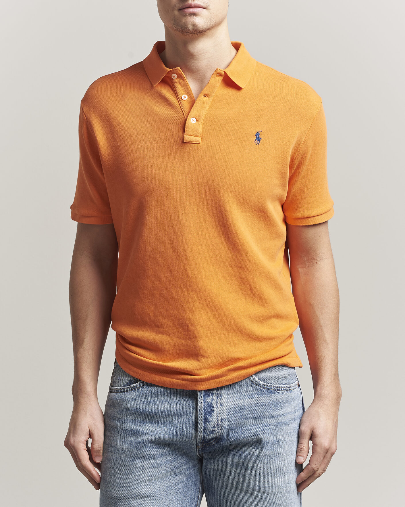 Herre | Pikéer | Polo Ralph Lauren | Island Terry Polo Resort Orange