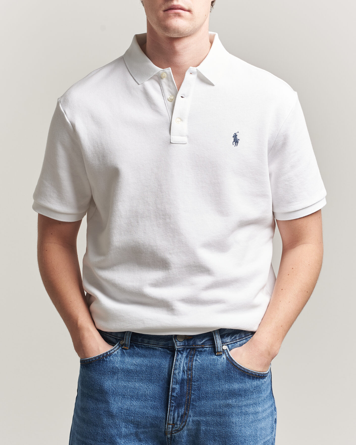 Herre | Pikéer | Polo Ralph Lauren | Island Terry Polo White