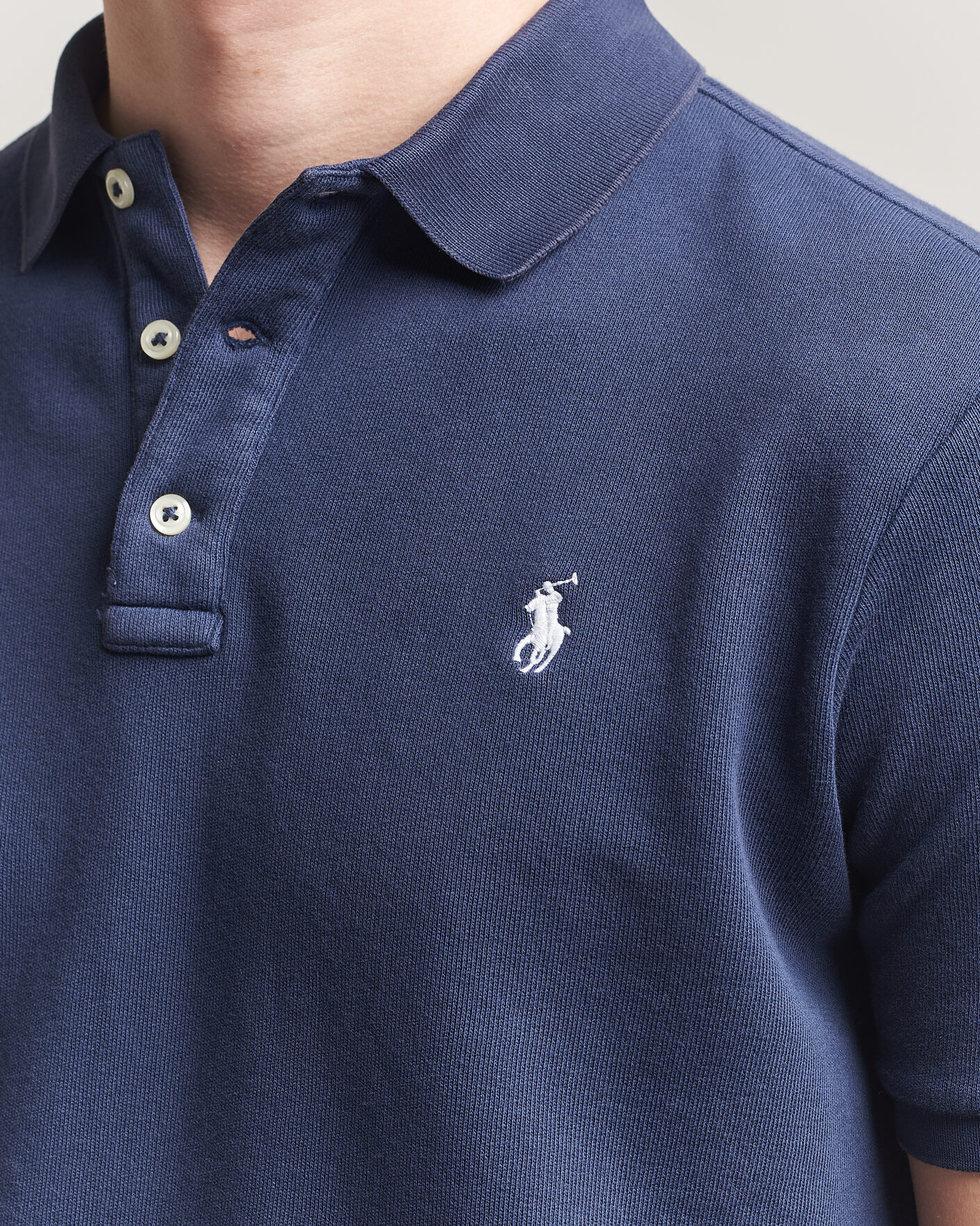 Herre | Pikéer | Polo Ralph Lauren | Island Terry Polo Newport Navy