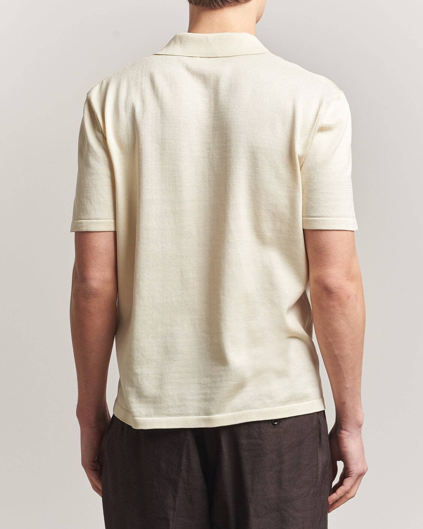 Herre | Pikéer | A.P.C. | Colin Knitted Polo Ecru