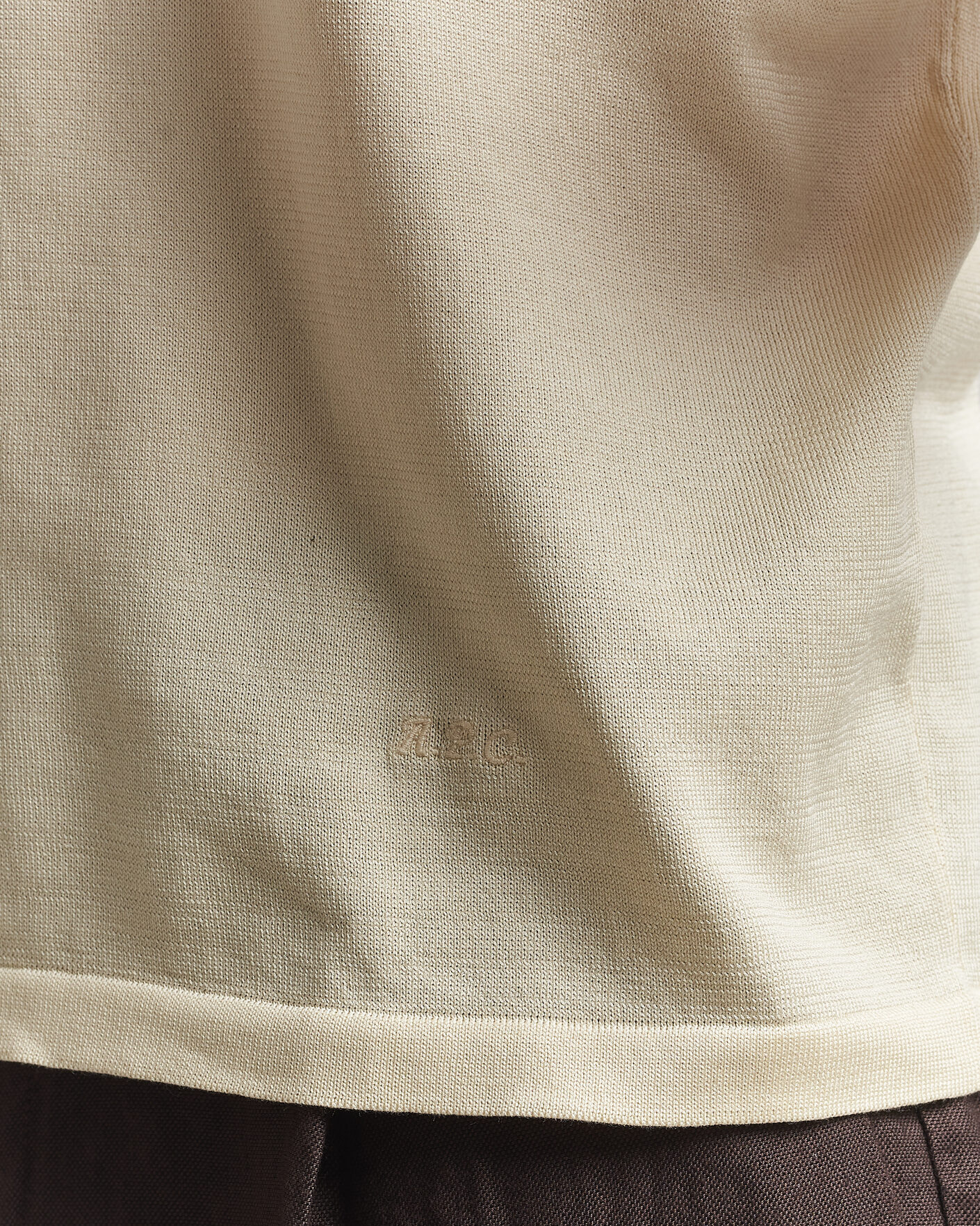 Herre | Pikéer | A.P.C. | Colin Knitted Polo Ecru