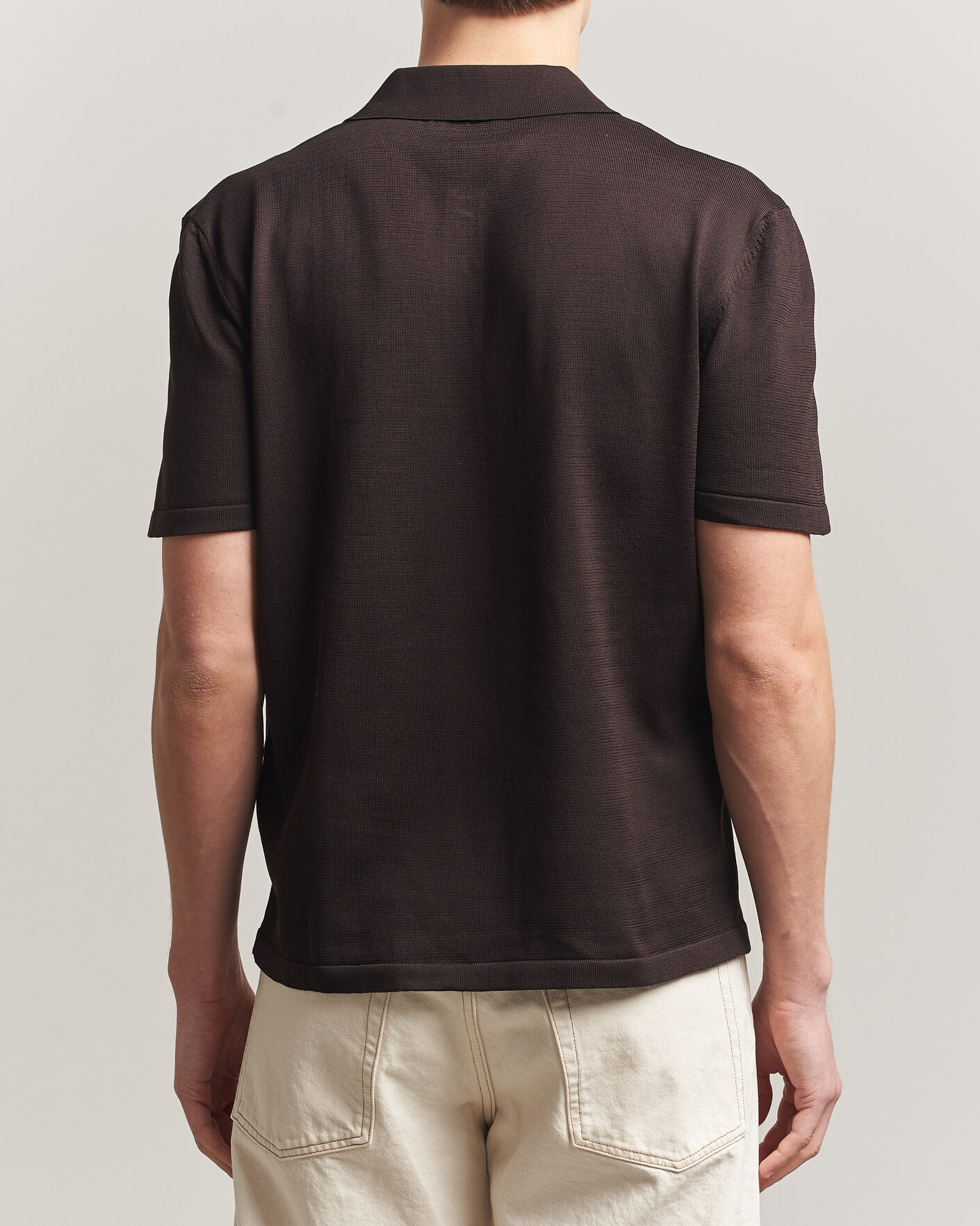 Herre | Pikéer | A.P.C. | Colin Knitted Polo Brown