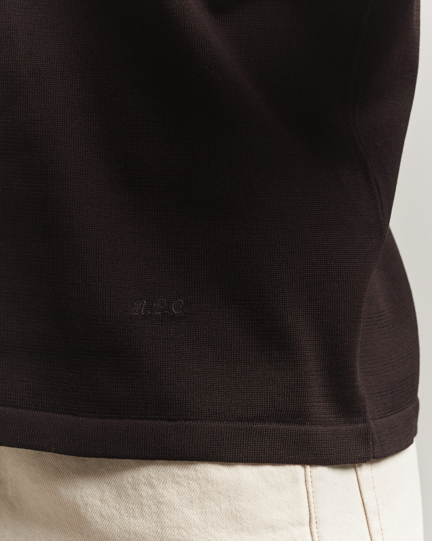 Herre | Pikéer | A.P.C. | Colin Knitted Polo Brown