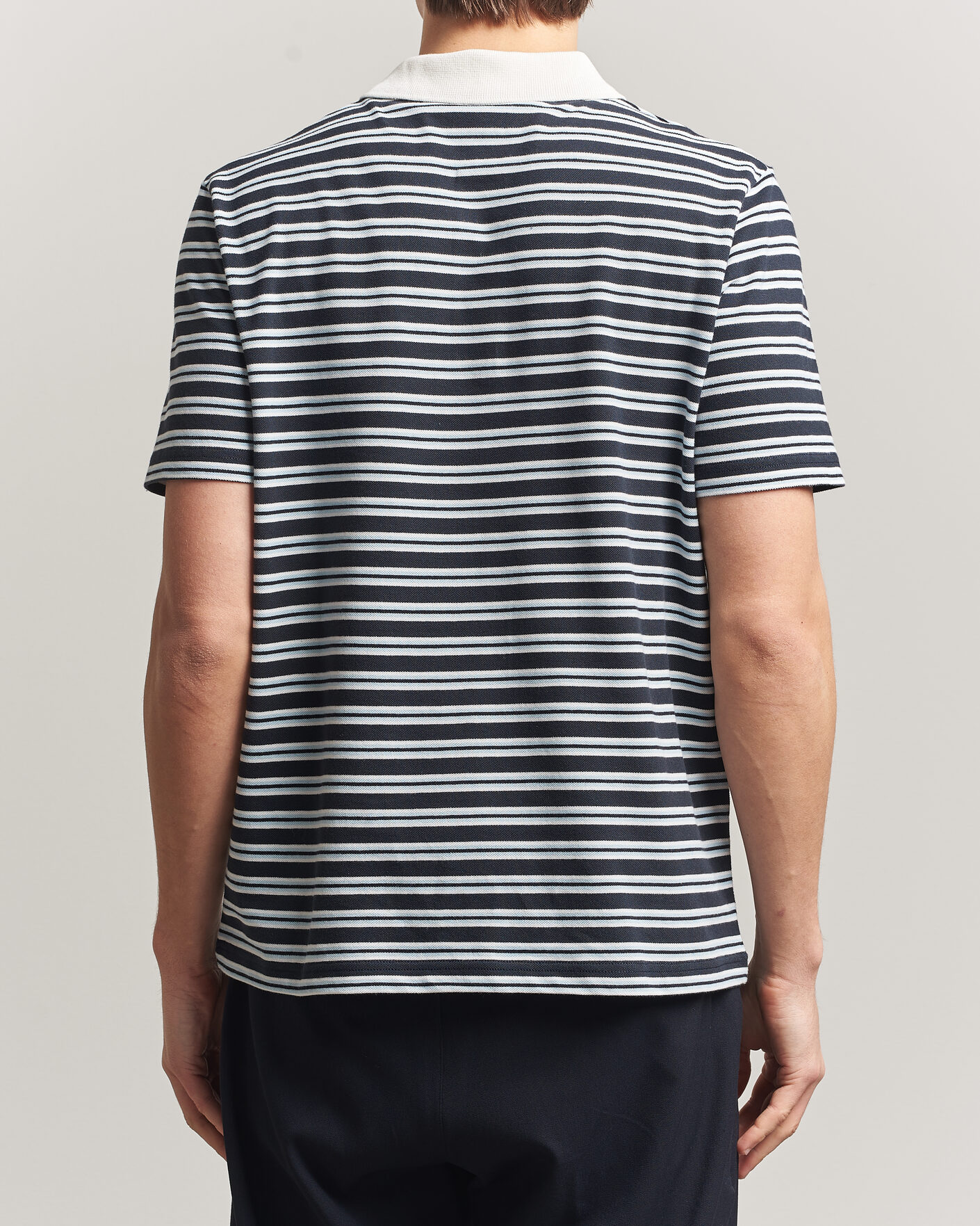 Herre | Pikéer | A.P.C. | Oscar Striped Polo Dark Navy