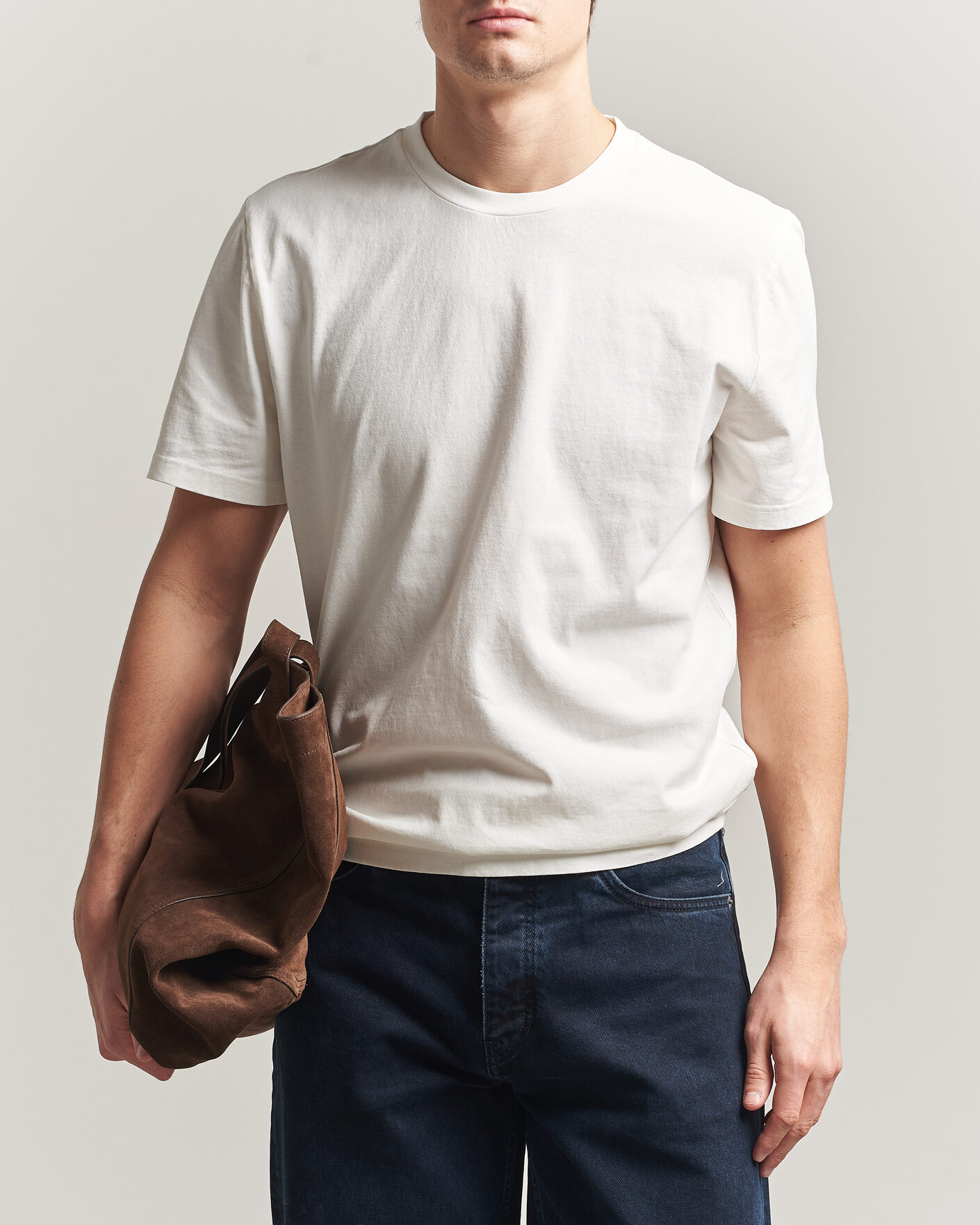 Herre | T-Shirts | A.P.C. | Printed Crew Neck T-Shirt Off White