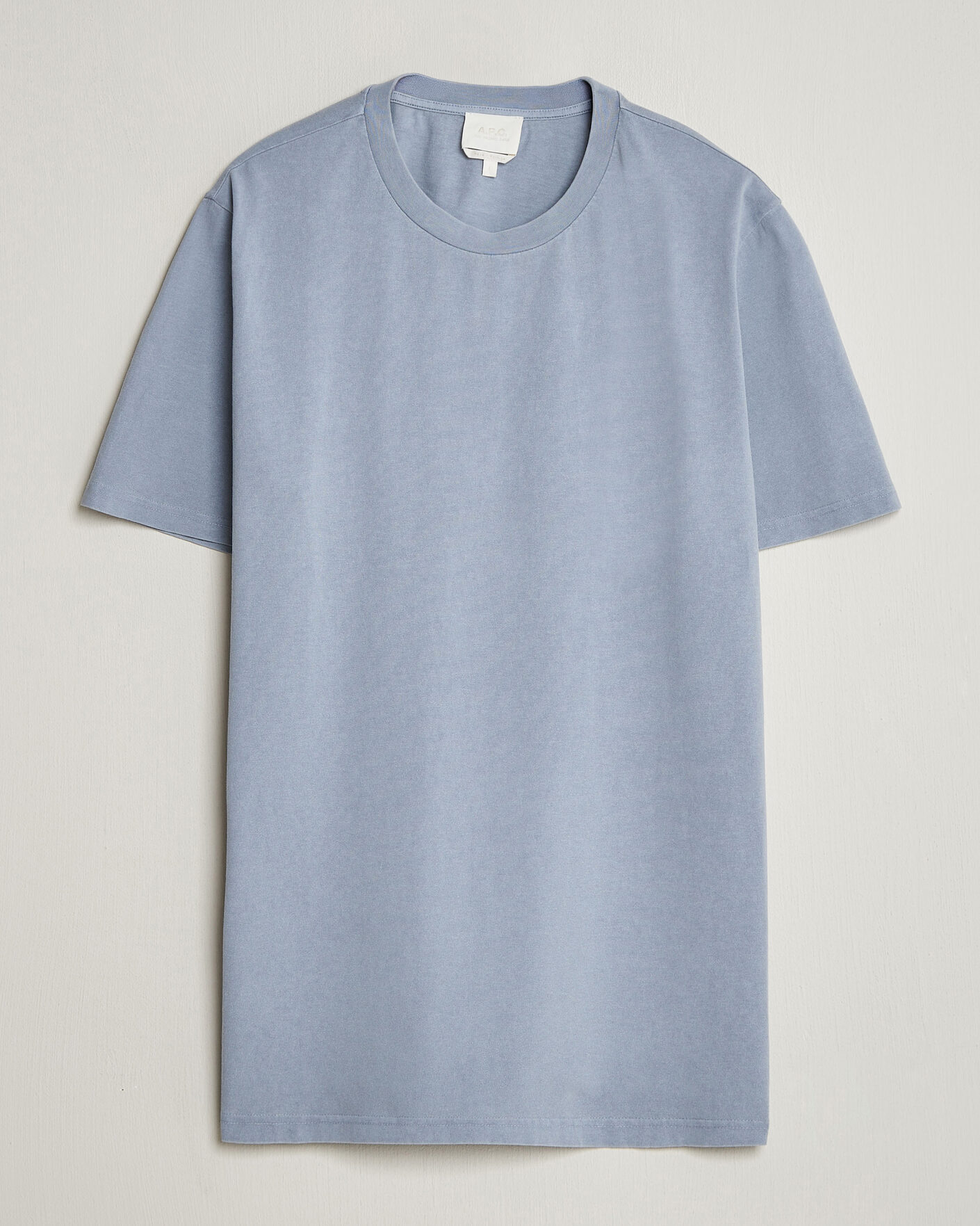 Herre | T-Shirts | A.P.C. | Printed Crew Neck T-Shirt Light Blue