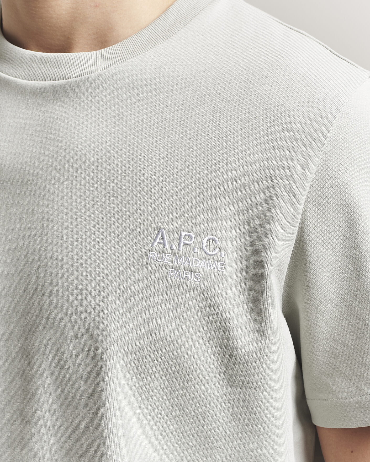 Herre | T-Shirts | A.P.C. | Rue Madame T-Shirt Light Green
