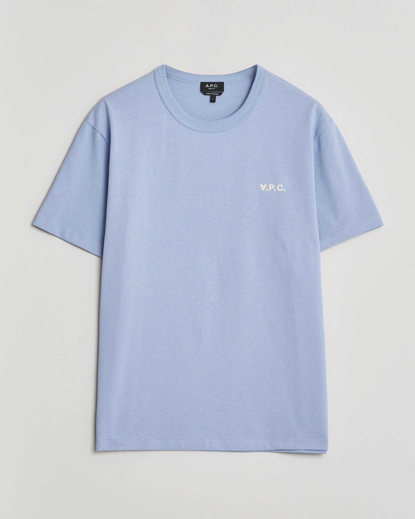 Herre | T-Shirts | A.P.C. | Boxy Fit Petit VPC T-Shirt Light Blue