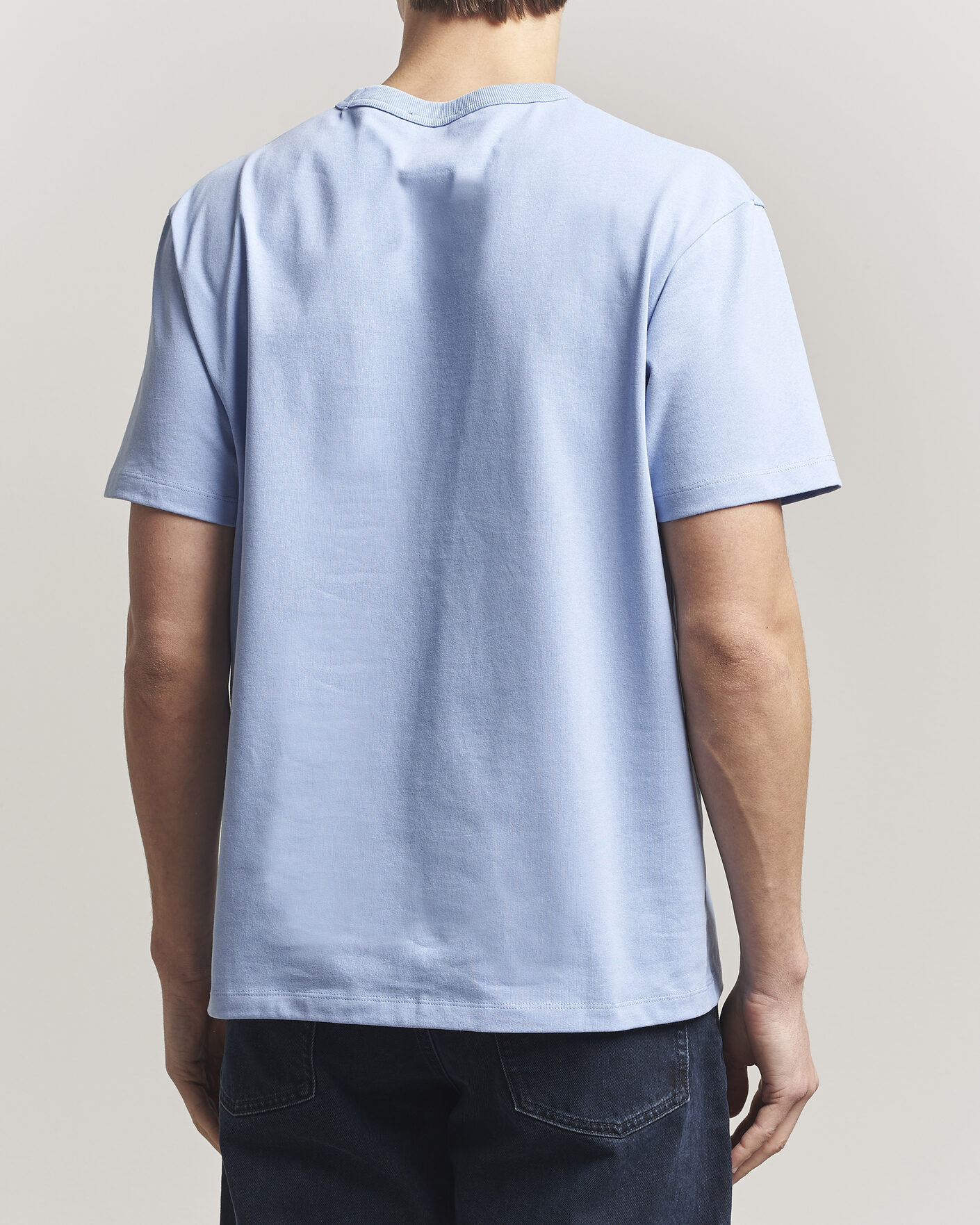 Herre | T-Shirts | A.P.C. | Boxy Fit Petit VPC T-Shirt Light Blue