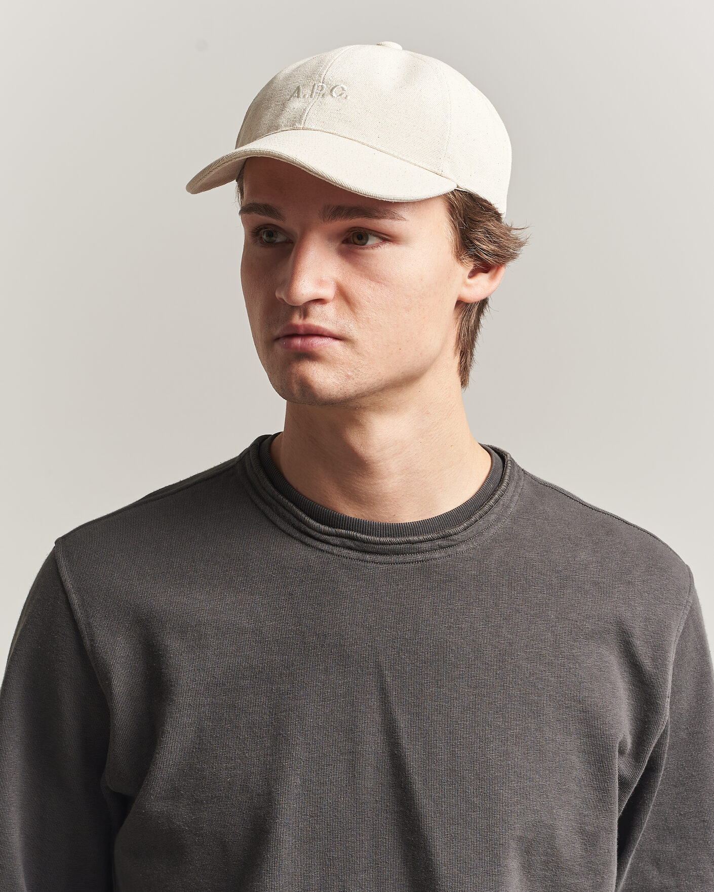Herre | Hatter og capser | A.P.C. | Charlie Baseball Cap Ecru
