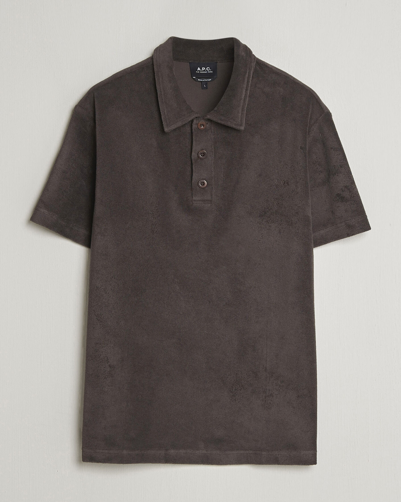 Herre | Pikéer | A.P.C. | Julian Cotton Knitted Polo Brown