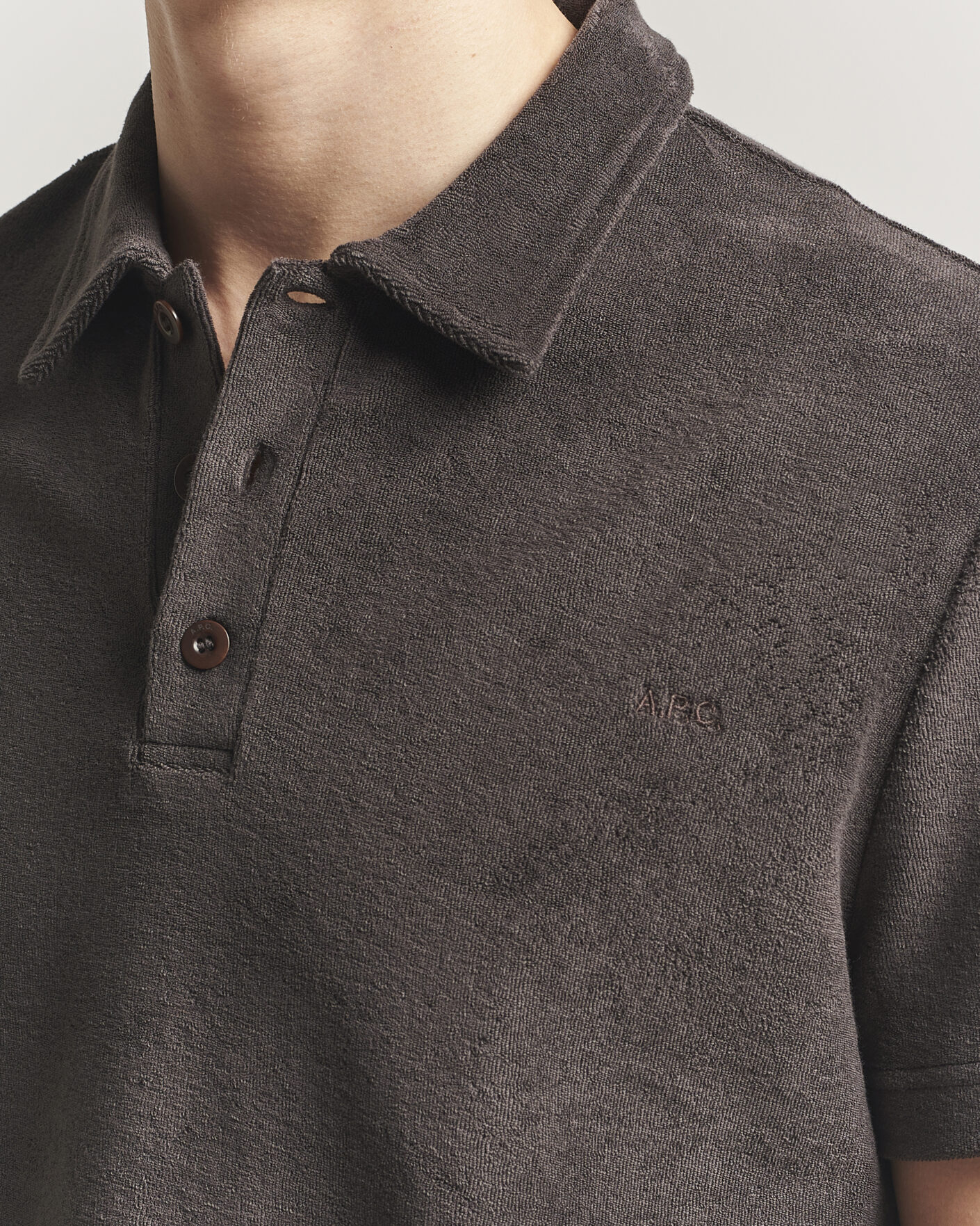 Herre | Pikéer | A.P.C. | Julian Cotton Knitted Polo Brown
