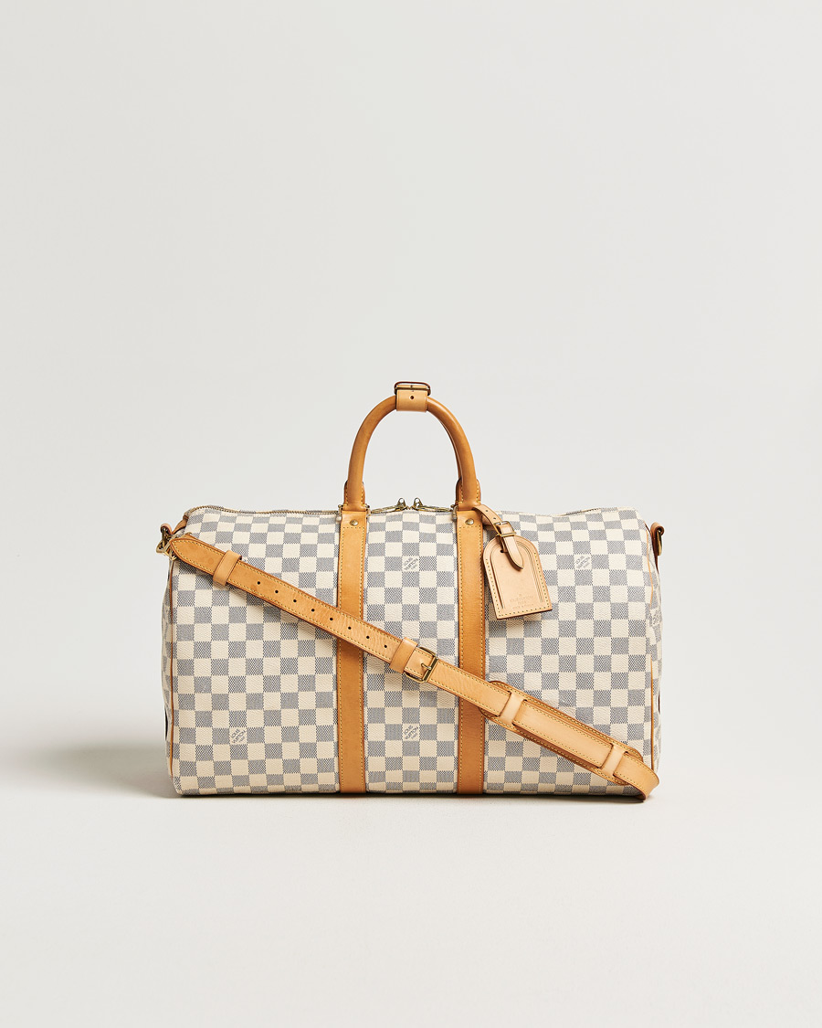 Herre | Pre-Owned & Vintage Bags | Louis Vuitton Pre-Owned | Keepall Bandouliére Damier Azur