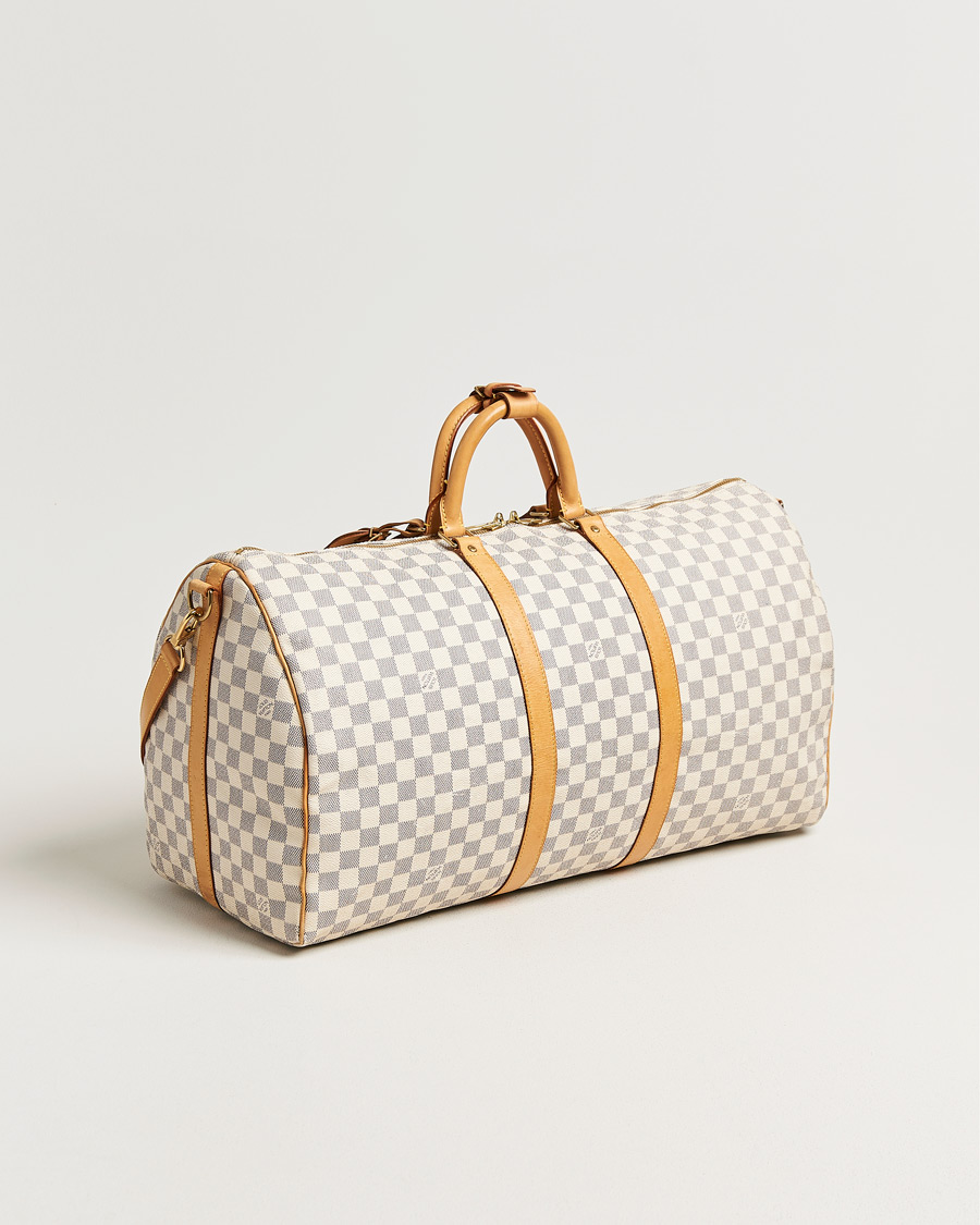Herre | Pre-Owned & Vintage Bags | Louis Vuitton Pre-Owned | Keepall Bandouliére Damier Azur