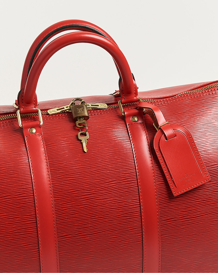 Herre | Pre-Owned & Vintage Bags | Louis Vuitton Pre-Owned | Keepall 50 Epi Leather Red