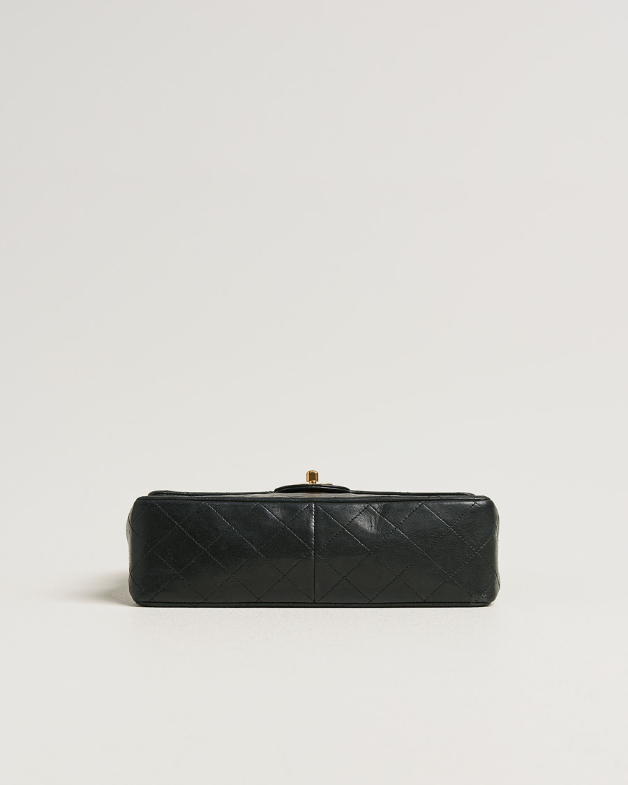 Herre | Pre-Owned & Vintage Bags | Chanel Pre-Owned | Classic Double Flap Square Medium Lambskin Black