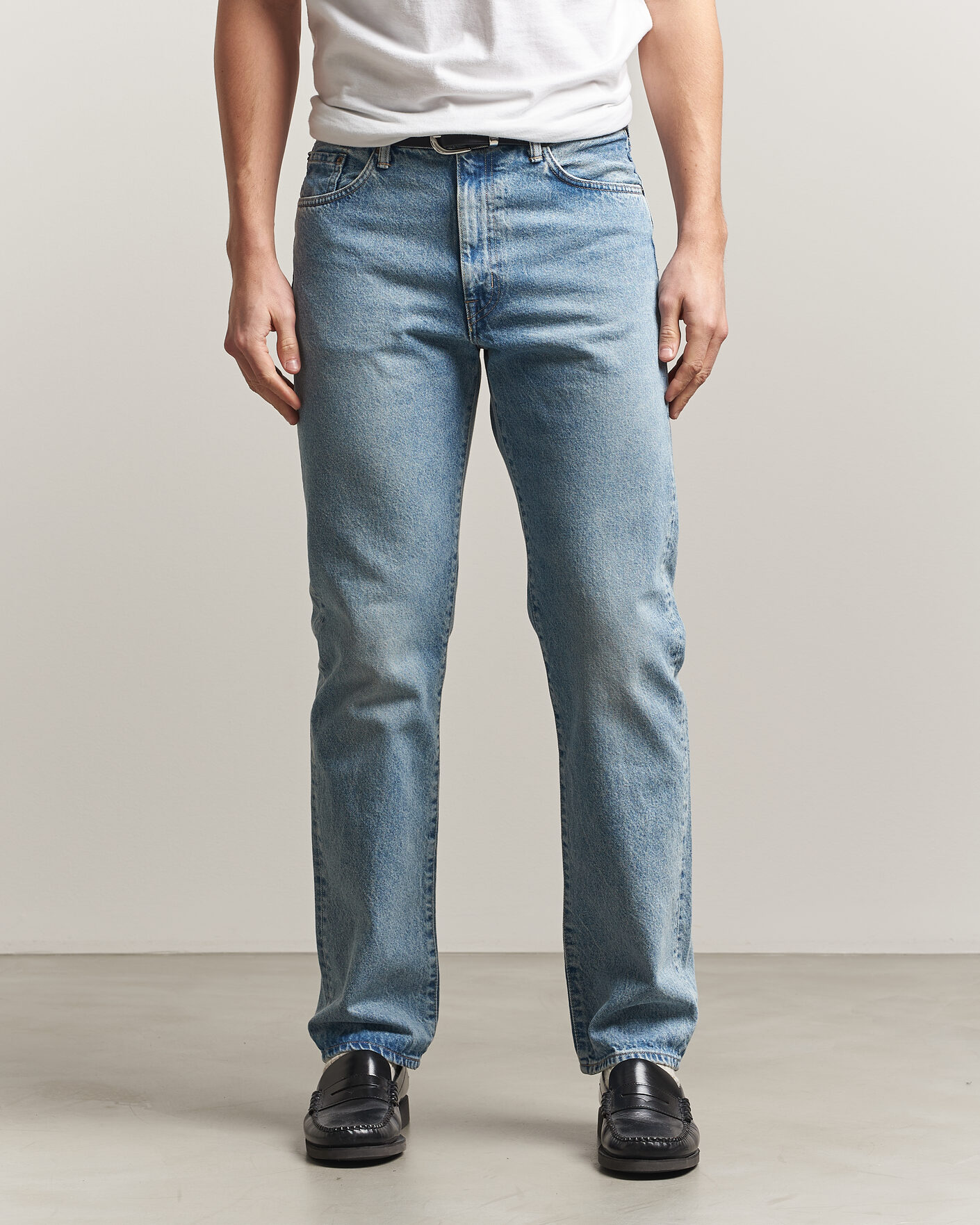 Herre | Bukser | EDWIN | Regular Straight Jeans Used Light Blue
