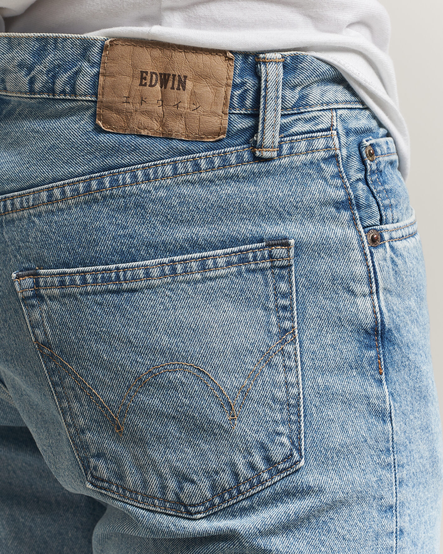 Herre | Bukser | EDWIN | Regular Straight Jeans Used Light Blue