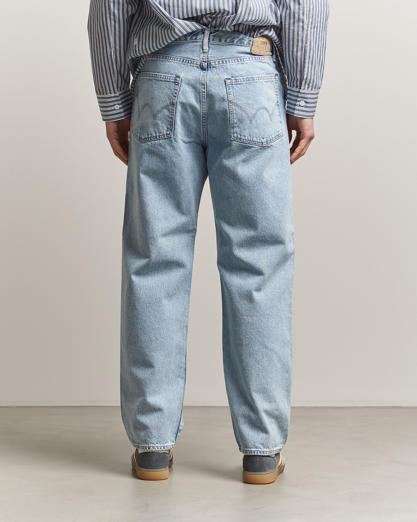 Herre | Jeans | EDWIN | Loose Straight Jeans Used Light Blue
