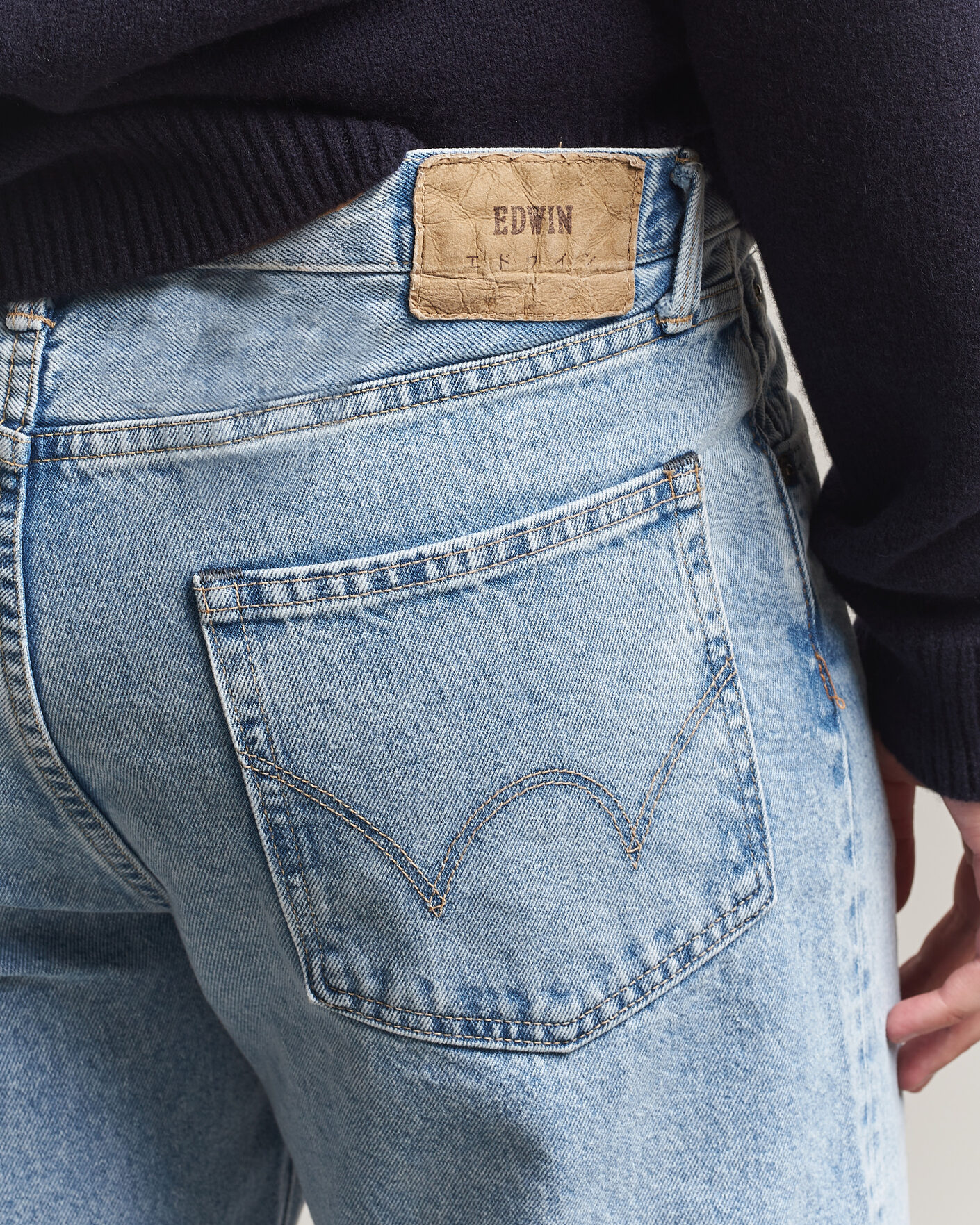 Herre | Jeans | EDWIN | Loose Straight Jeans Used Light Blue