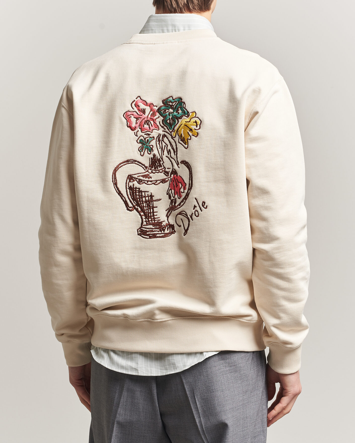 Herre | Gensere | Drôle de Monsieur | Vase Havana Sweatshirt Sand