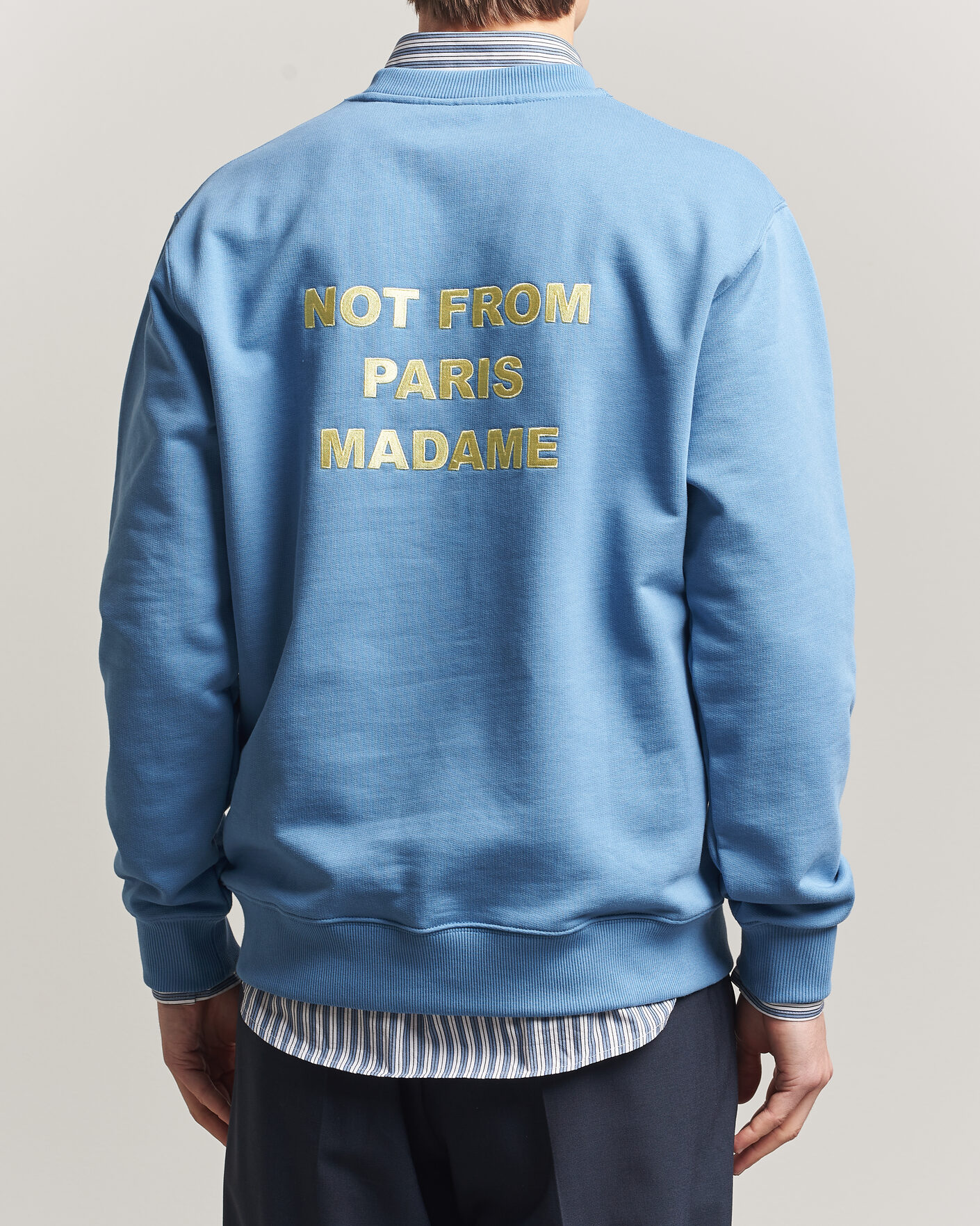 Herre | Gensere | Drôle de Monsieur | Slogan Sweatshirt Atlantic Blue