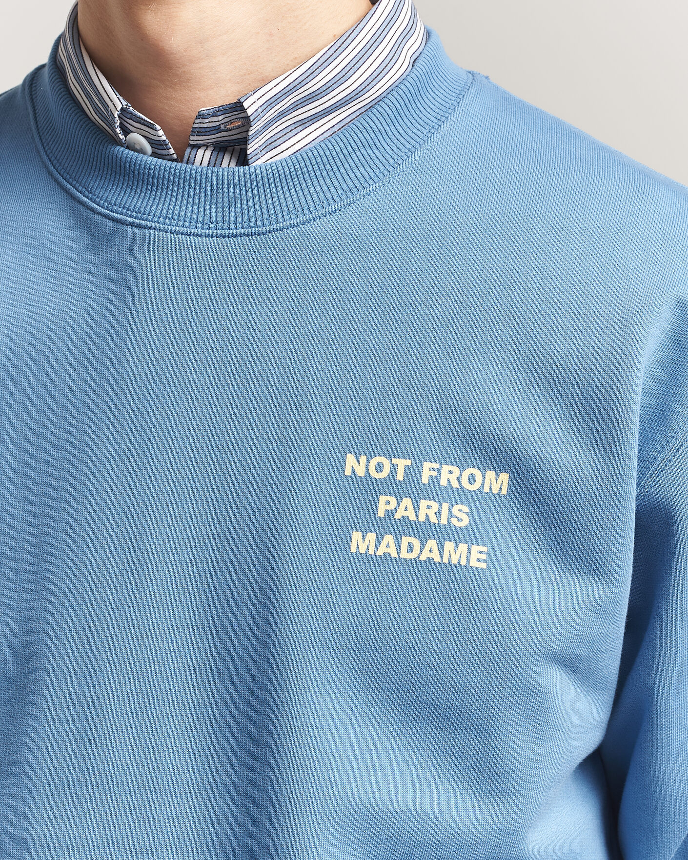 Herre | Gensere | Drôle de Monsieur | Slogan Sweatshirt Atlantic Blue
