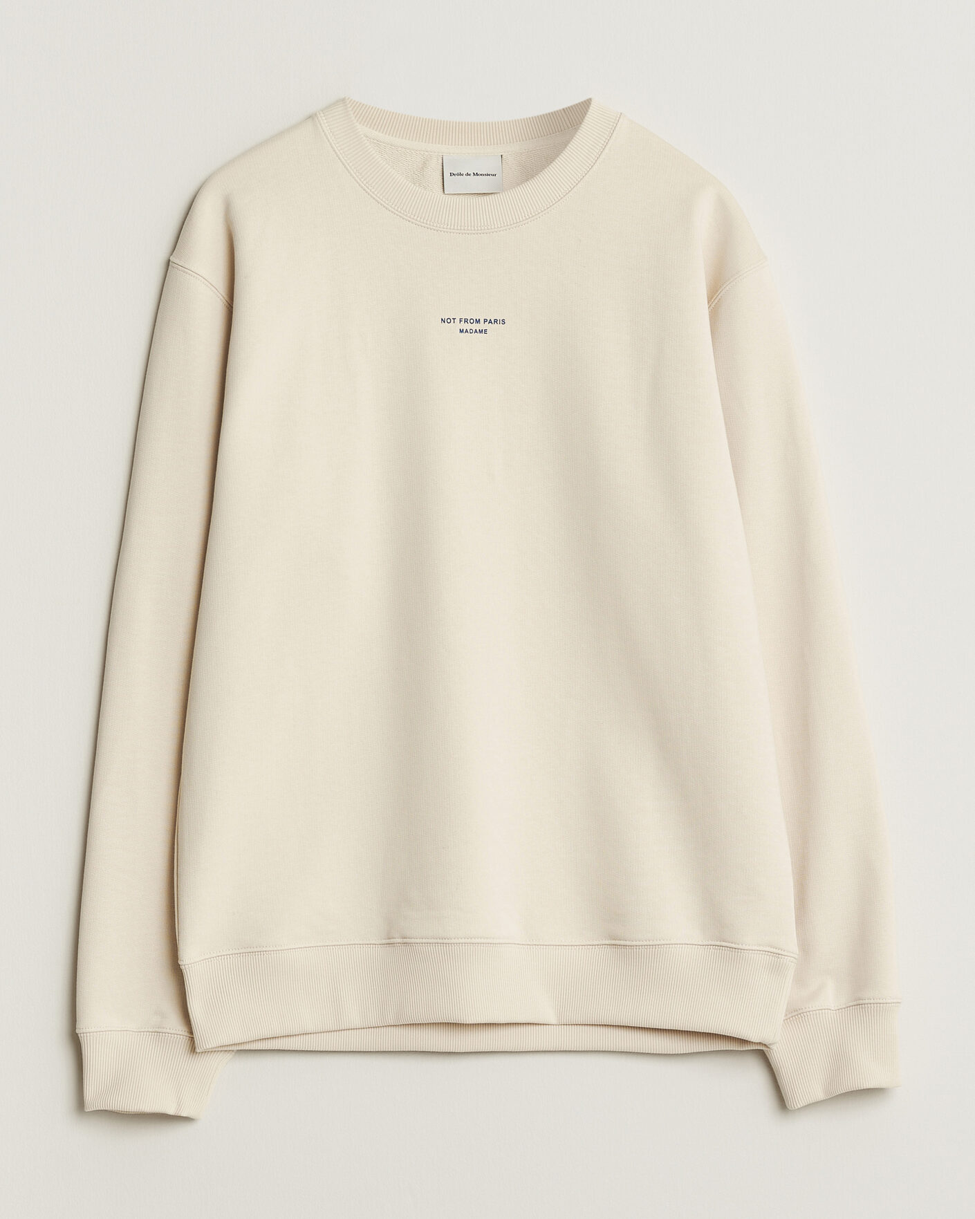 Herre | Gensere | Drôle de Monsieur | Classic Slogan Sweatshirt Sand