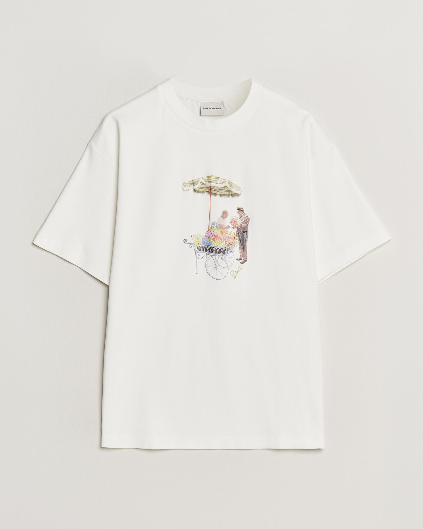 Herre | T-Shirts | Drôle de Monsieur | Fleuriste T-Shirt Off White