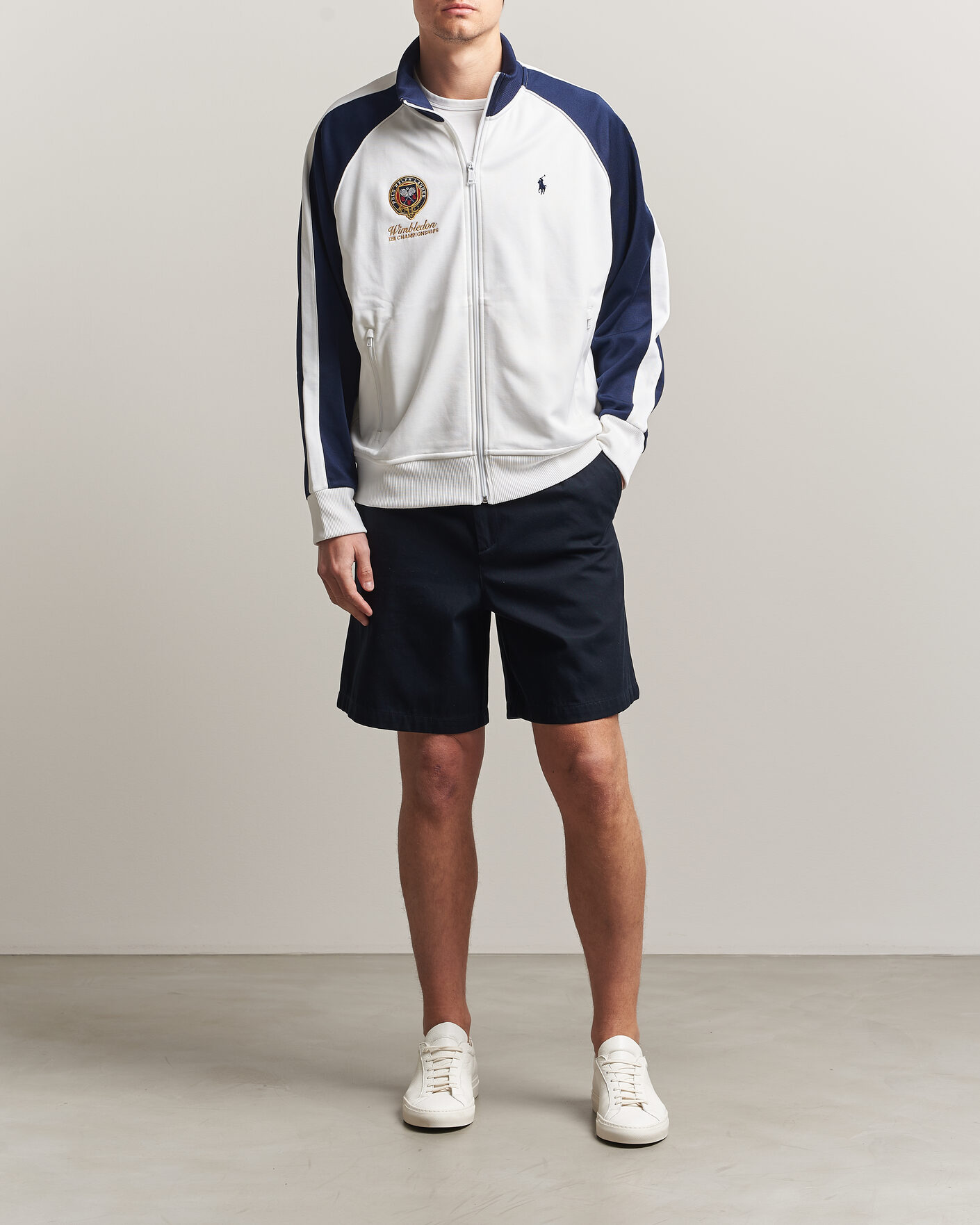 Herre | Gensere | Polo Ralph Lauren | Full Zip Pullover Ceramic White